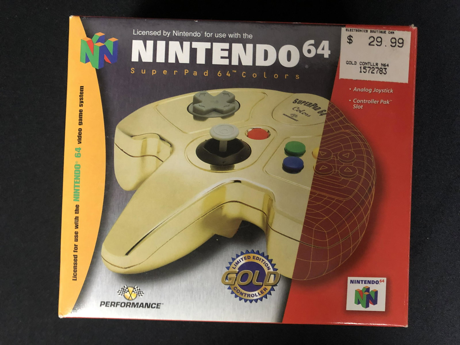 NINTENDO 64 SUPERPAD 64 COLORS: NINTENDO 64 SUPERPAD 64 COLORS