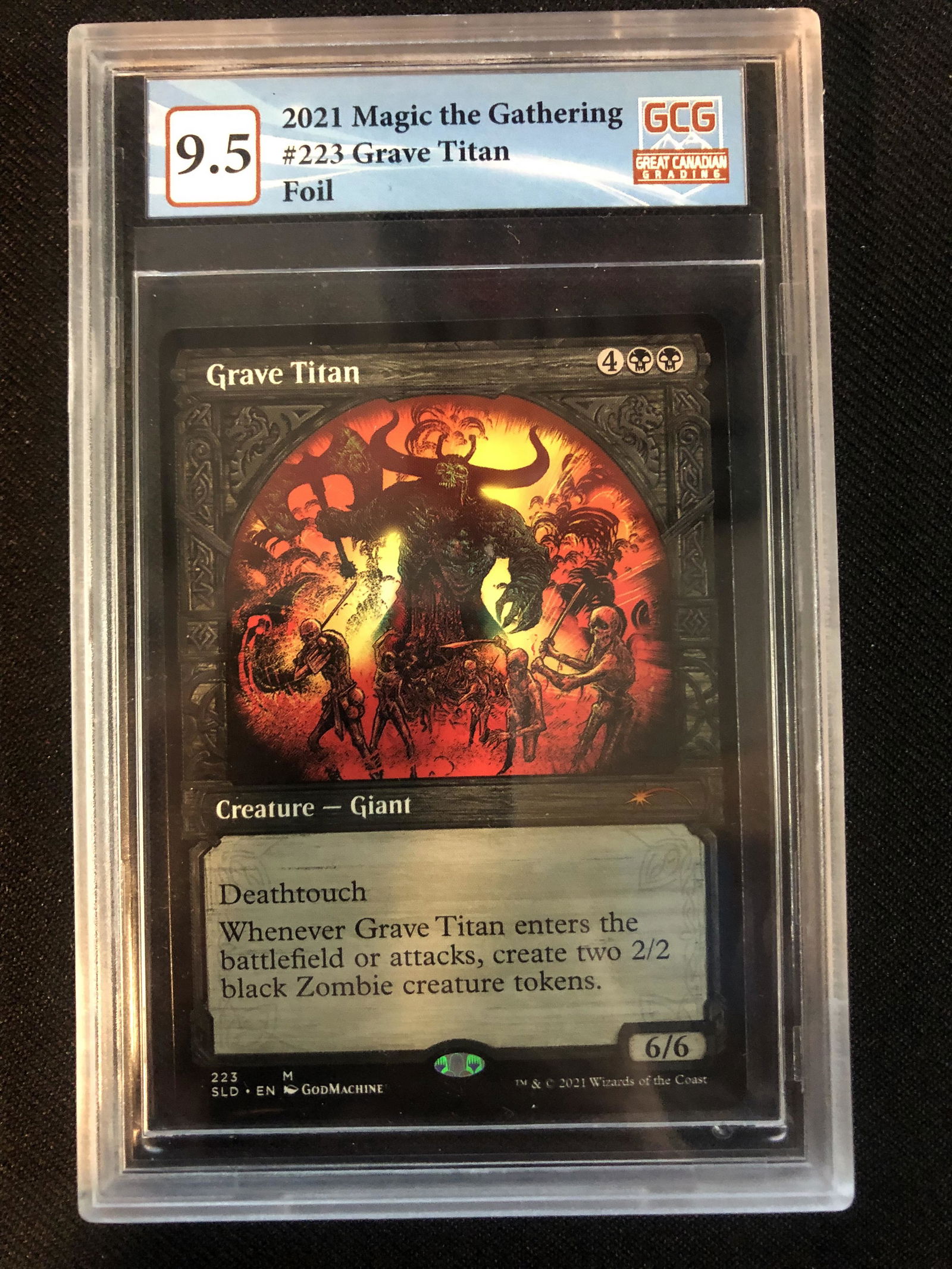 2021 MAGIC THE GATHERING GRAVE TITAN FOIL (GCG 9.5) (1 of 2)
