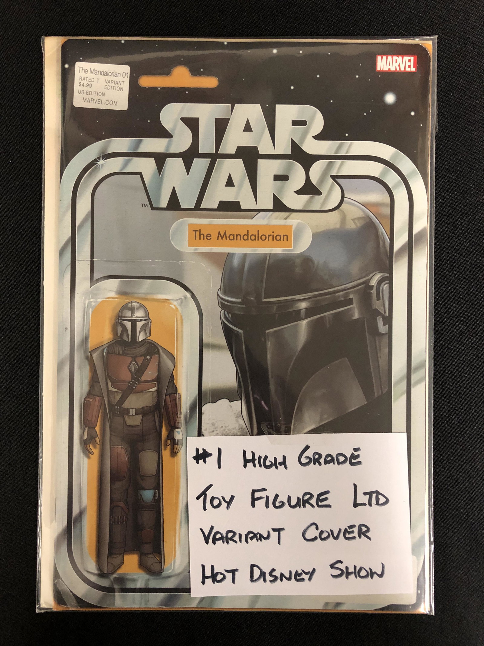STAR WARS The Mandalorian (MARVEL COMICS) Toy Figure LTD. Variant Cover (1 of 1)