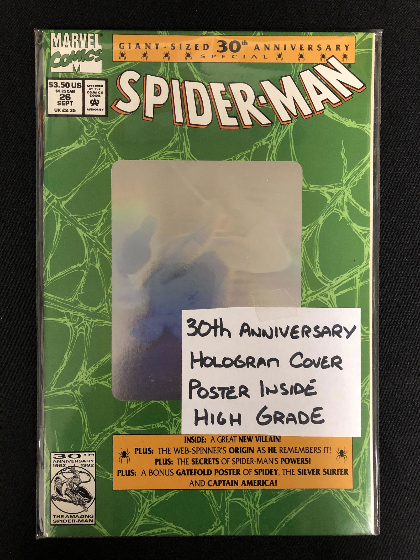 SPIDER-MAN NO.26 (MARVEL COMICS) 30th Anniversary Hologram Cover! (1 of 1)