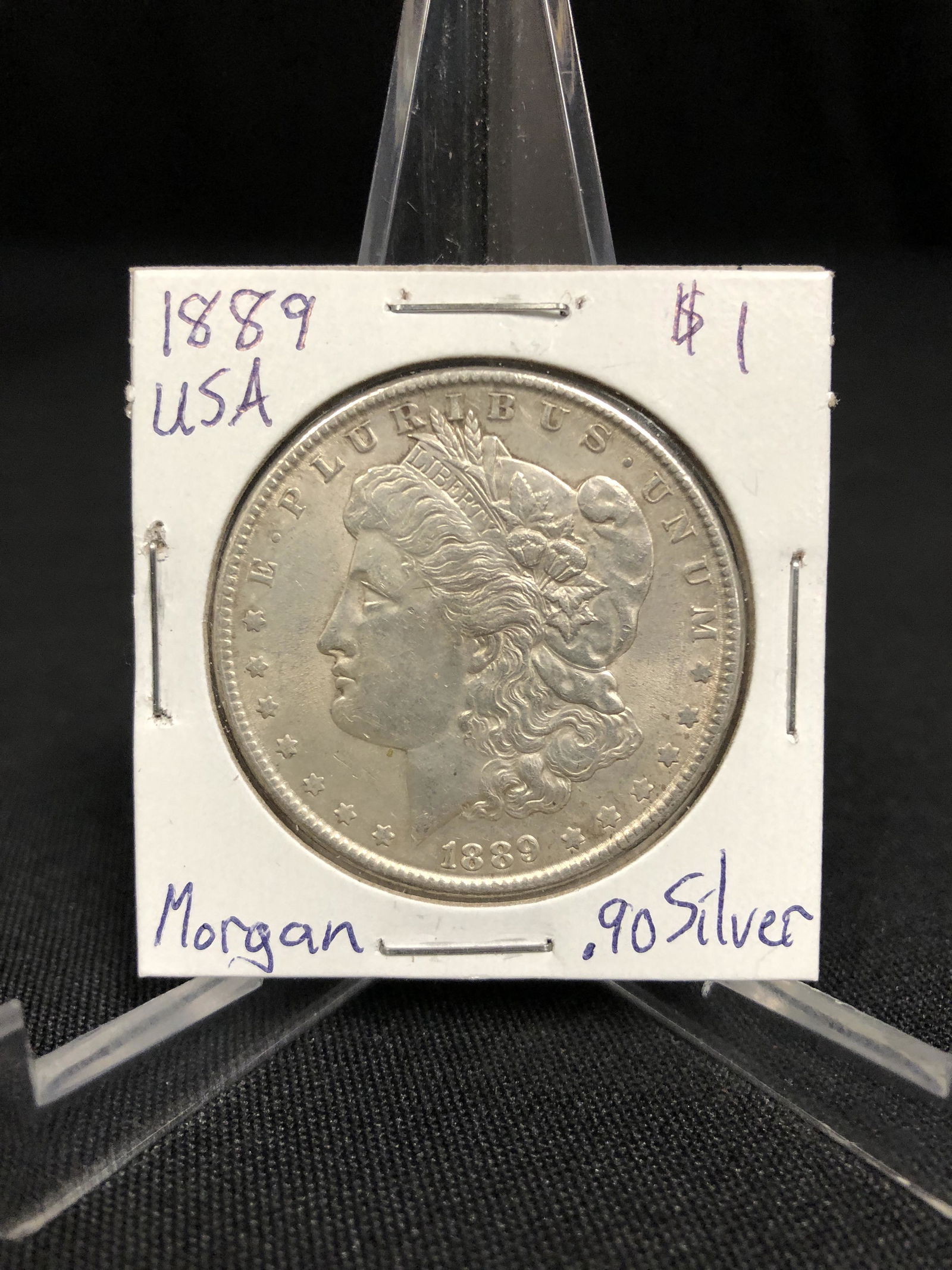 1889 US MORGAN SILVER DOLLAR (1 of 1)