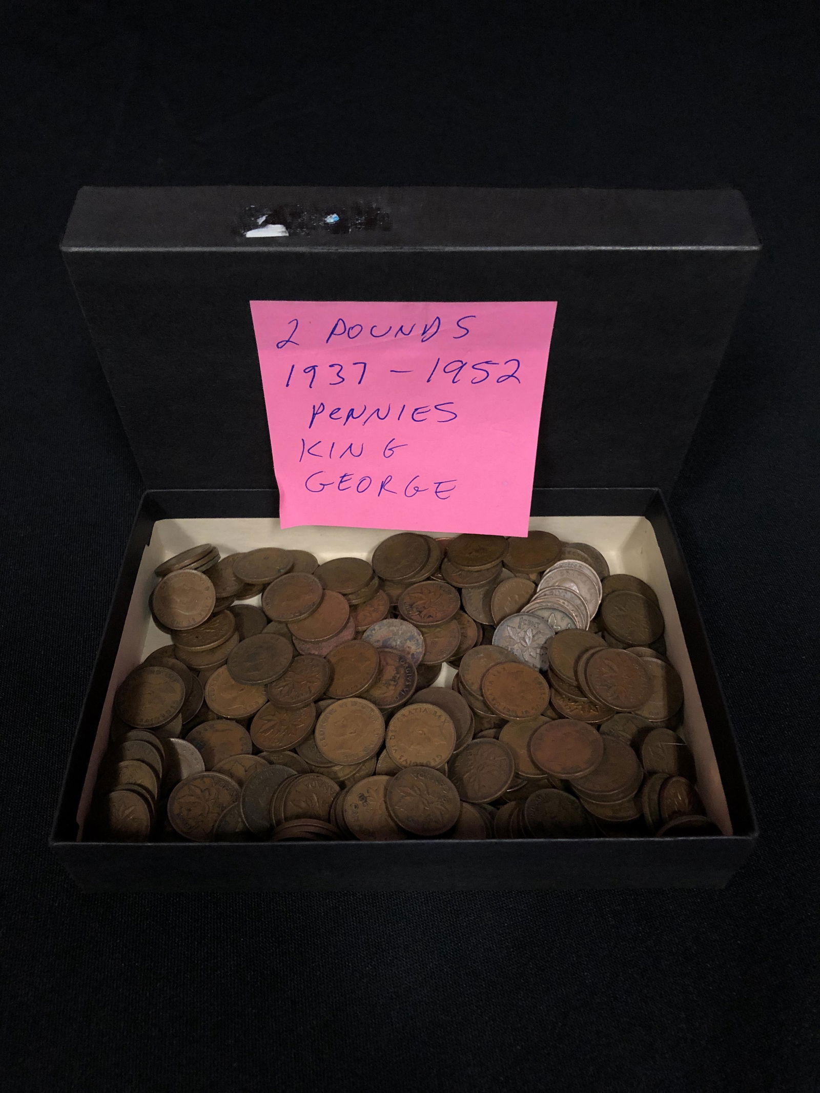 2 LBS 1937 KING GEORGE PENNIES LOT (1 of 1)