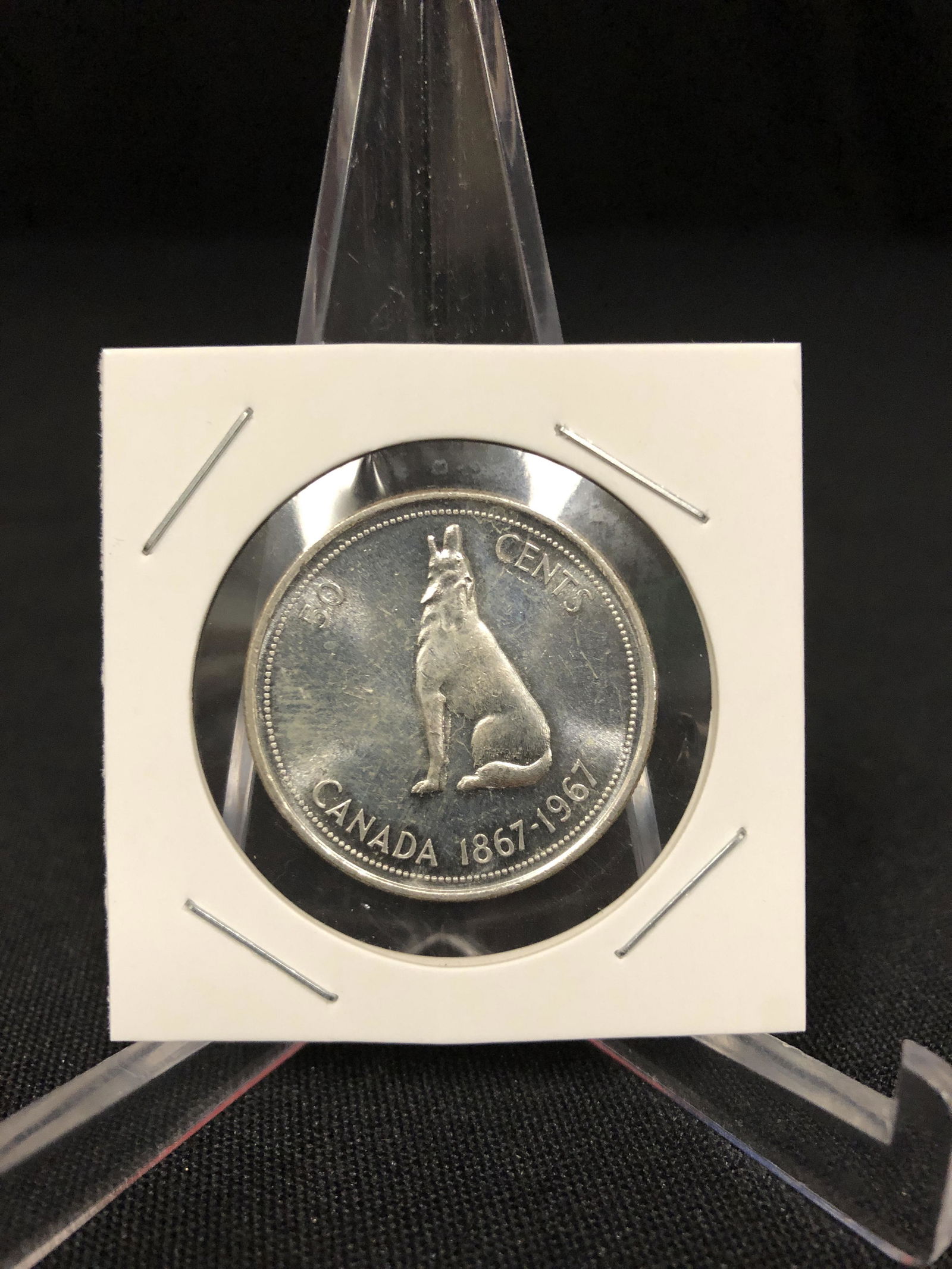 1967 CANADIAN CENTENNIAL SILVER 50 CENT PC (1 of 1)