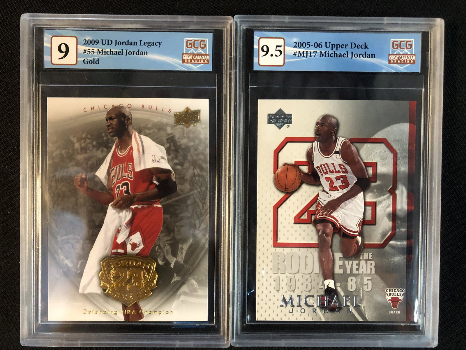 GRADED MICHAEL JORDAN BASKETBALL CARD LOT: GRADED MICHAEL JORDAN BASKETBALL CARD LOT