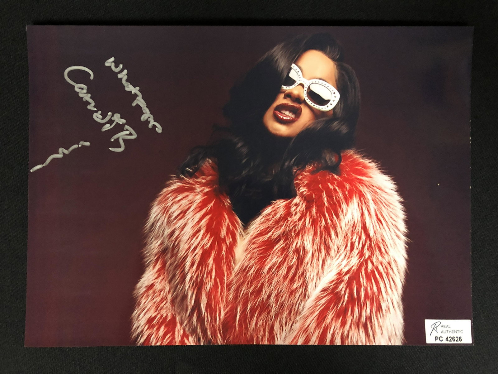 CARDI B SIGNED 8 X 10 (RA COA): CARDI B SIGNED 8 X 10 (RA COA)