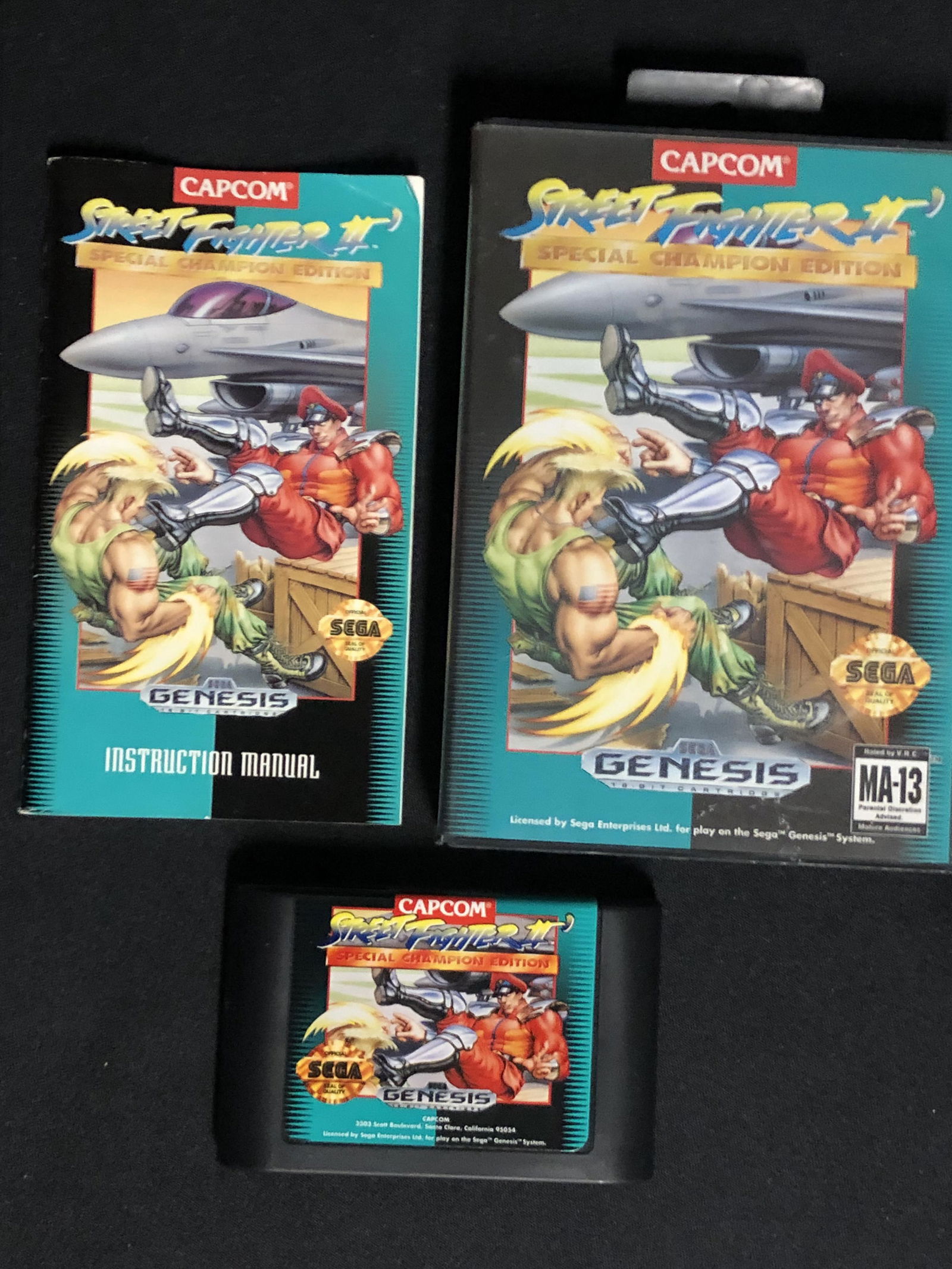 SEGA GENESIS STREET FIGHTER II VIDEO GAME (1 of 1)