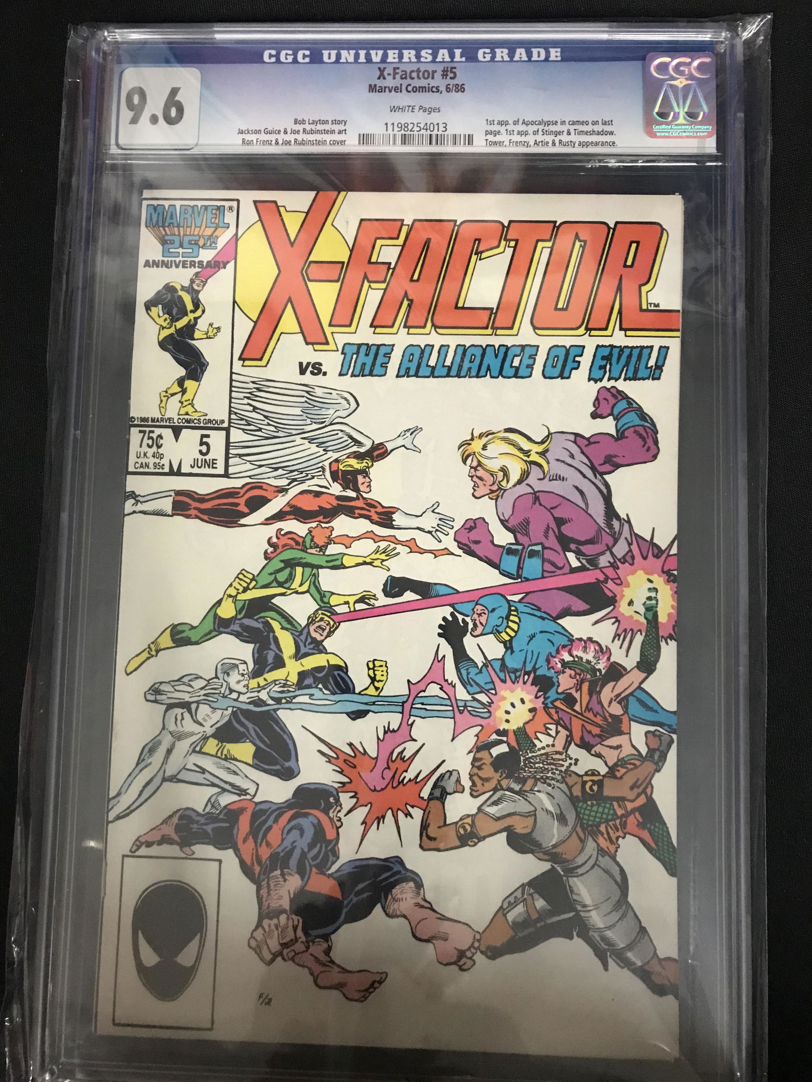 MARVEL COMICS X-FACTOR NO.5 CGC 9.6 (1ST APP APOCOLYPSE) (1 of 1)