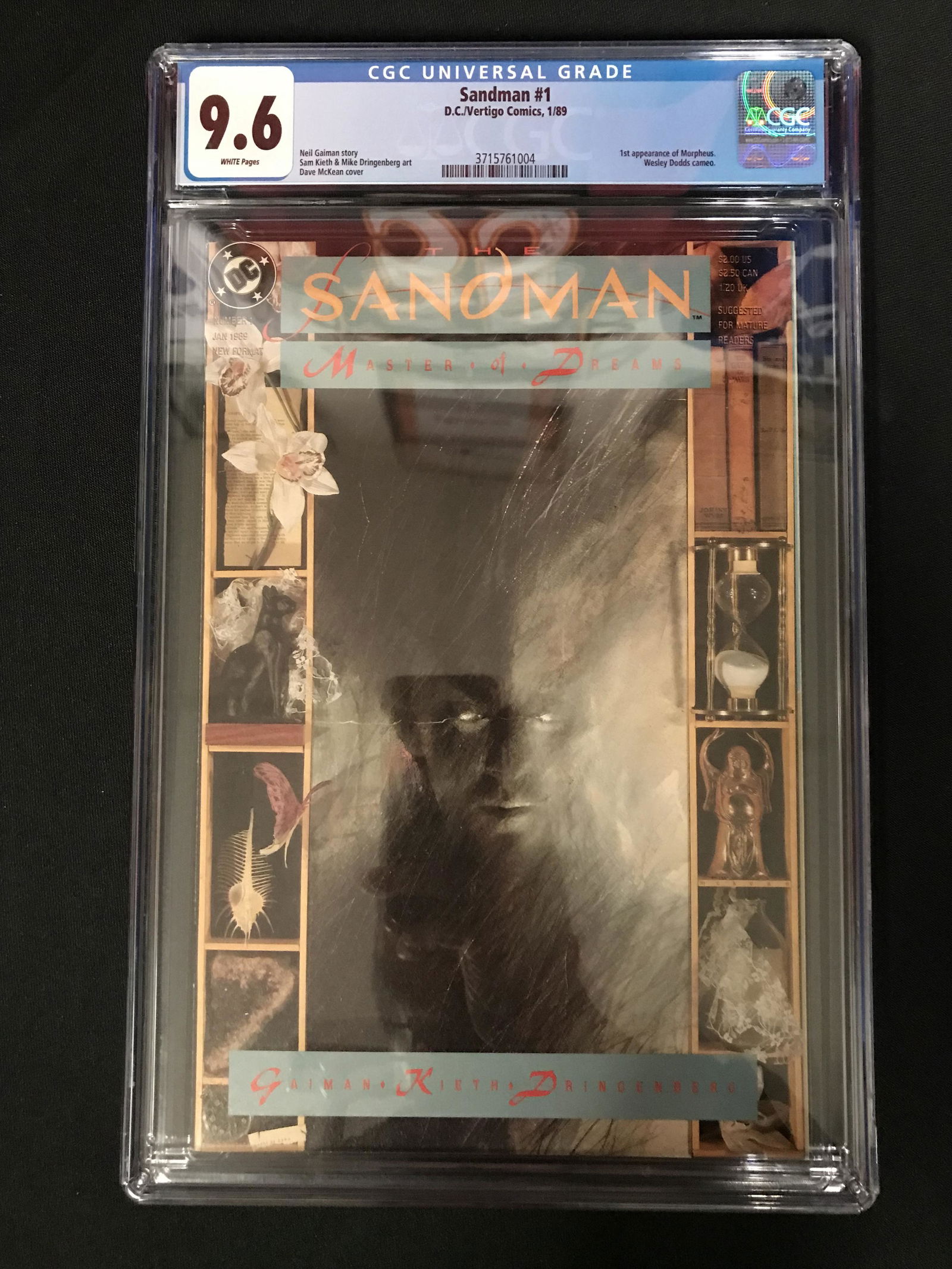 DC COMICS SANDMAN NO.1 CGC 9.6 (1ST APP. MORPHEUS (1 of 1)