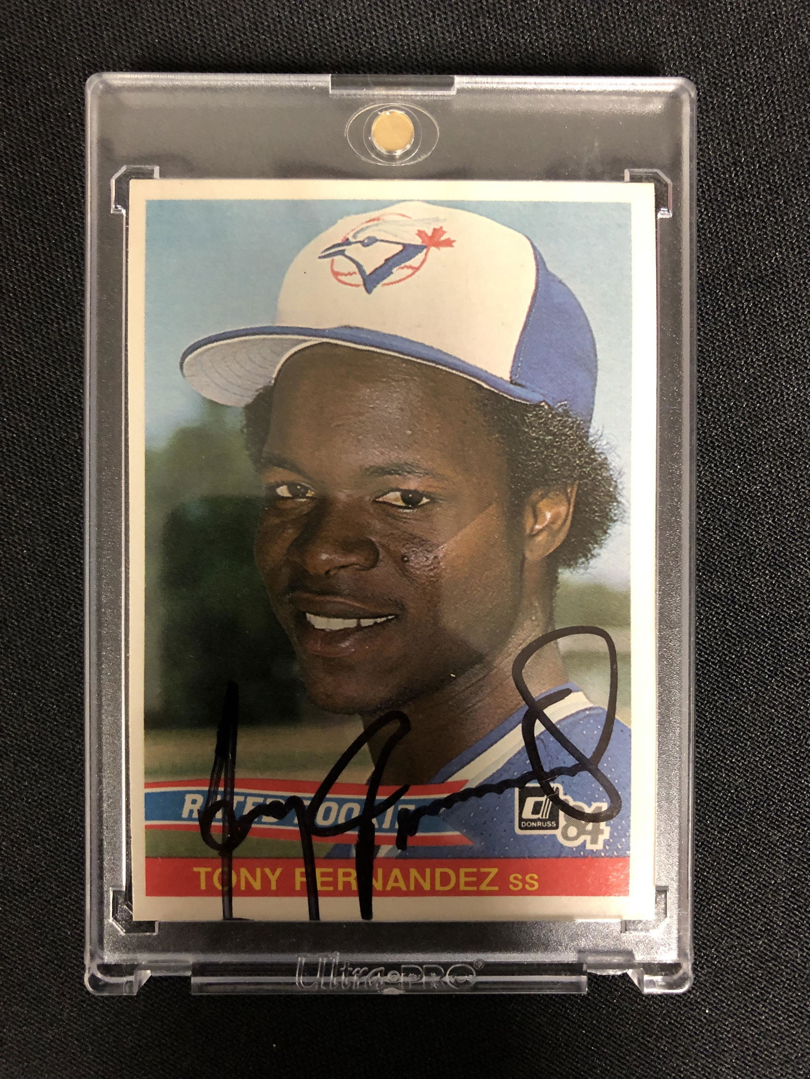 TONY FERNANDEZ SIGNED DONRUSS BASEBALL ROOKIE CARD (1 of 2)