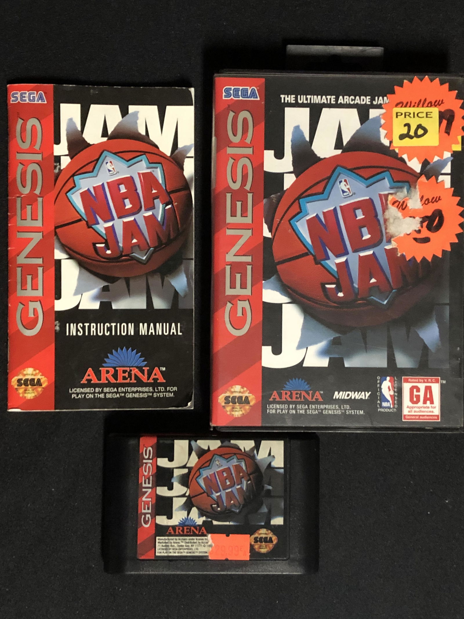 SEGA GENESIS NBA JAM VIDEO GAME (1 of 1)