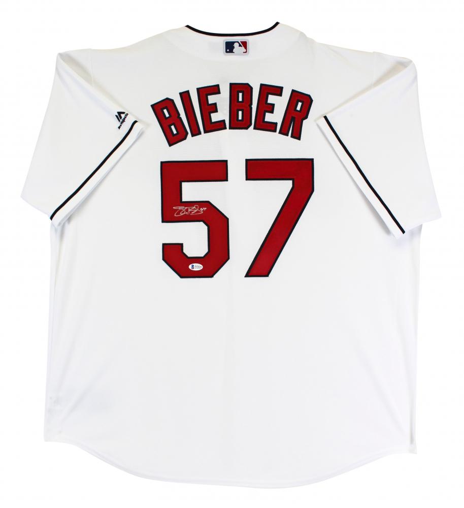 SHANE BIEBER SIGNED CLEVELAND INDIANS JERSEY (BECKETT COA) (1 of 3)