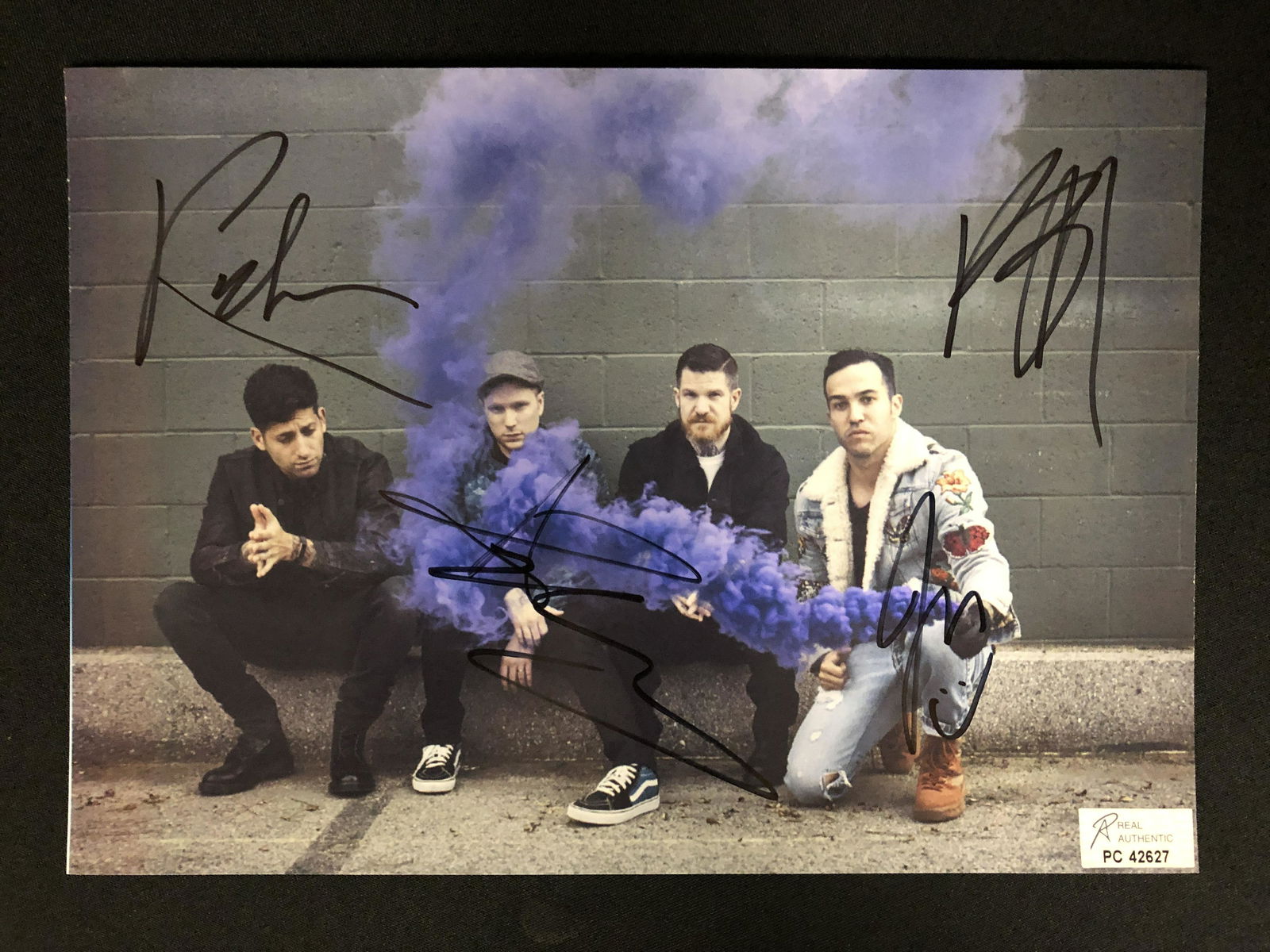 FALL OUT BOY MULTI-SIGNED 8X10 PHOTO (RA COA) (1 of 2)