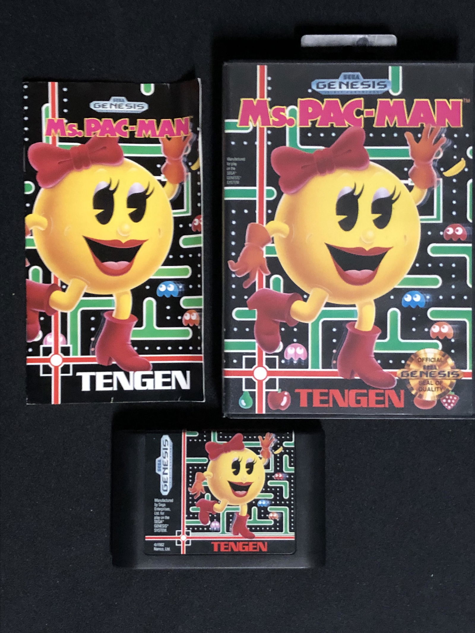 SEGA GENESIS MS. PAC-MAN VIDEO GAME (1 of 1)