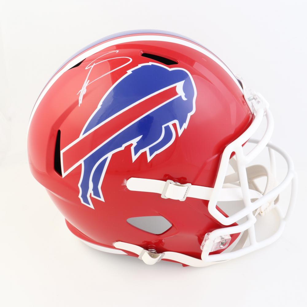 STEFAN DIGGS SIGNED BUFFALO BILLS FULL SIZE SPEED HELMET (BECKETT COA) (1 of 4)