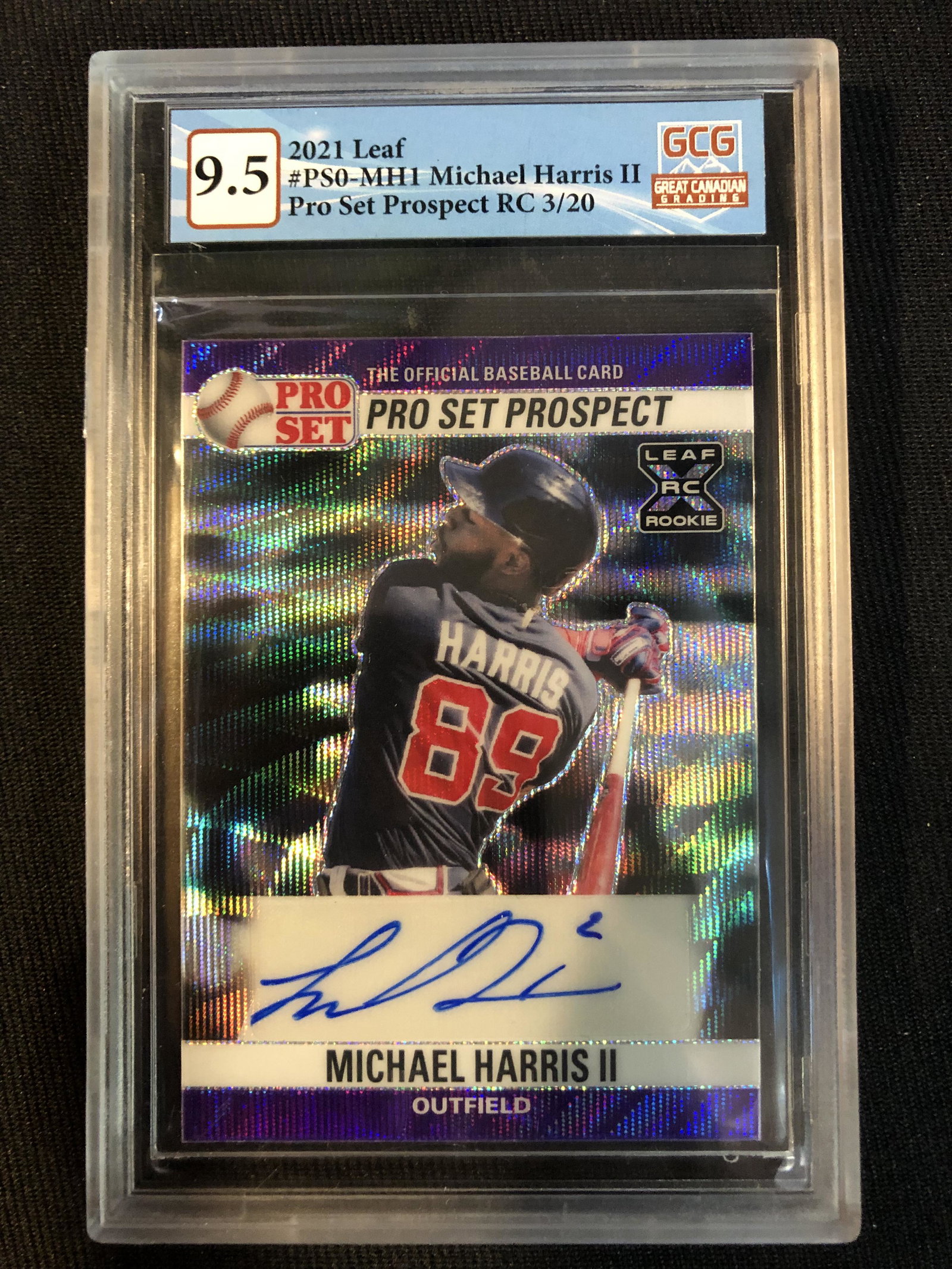 2021 LEAF SELECT MICHAEL HARRIS III PURPLE PRIZM RC 3/20: 2021 LEAF SELECT MICHAEL HARRIS III PURPLE PRIZM RC 3/20