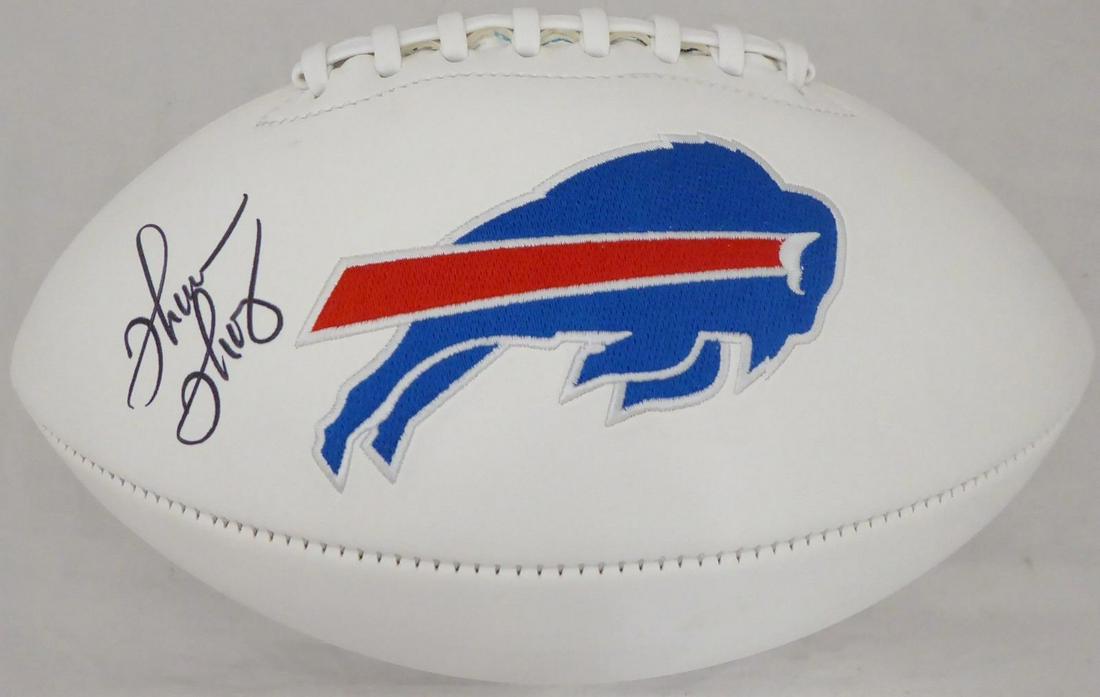 THURMAN THOMAS SIGNED BILLS LOGO FOOTBALL (BECKETT COA) (1 of 3)