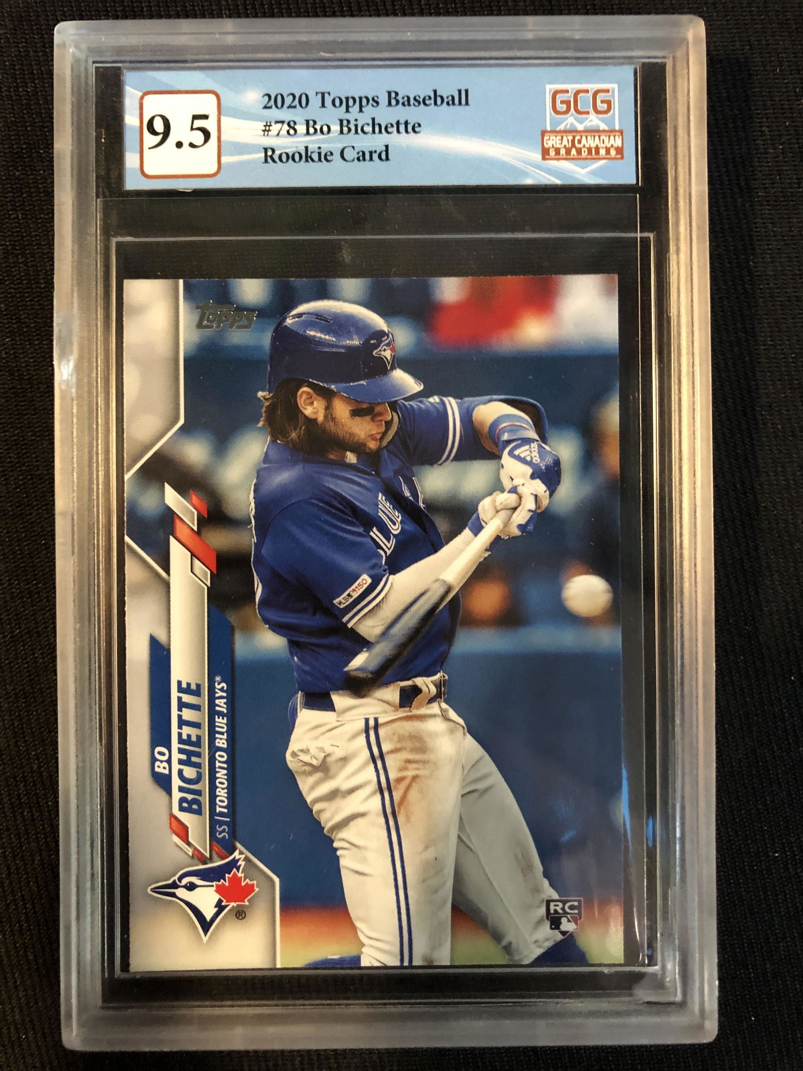 2020 TOPPS BASEBALL BO BICHETTE ROOKIE CARD (GCG 9.5) (1 of 2)