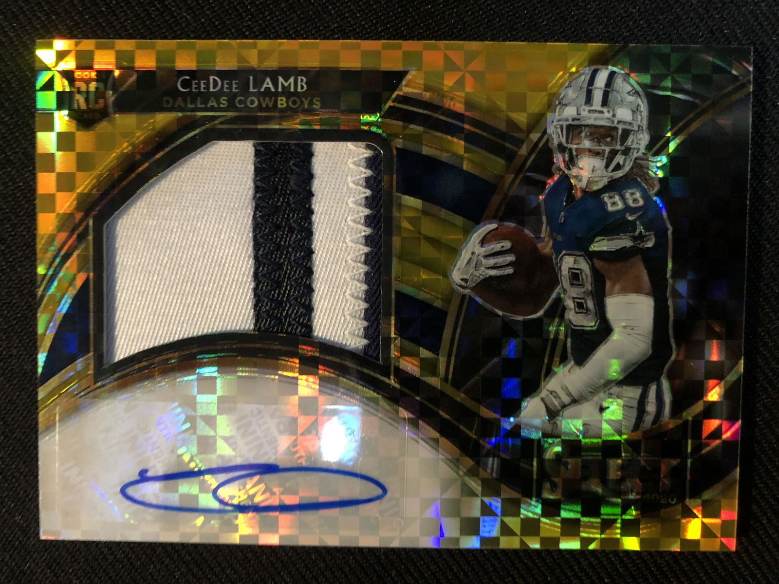 2020 PANINI SELECT CEE DEE LAMB YELLOW TAXI PRIZM RPA 10/10 (1 of 3)