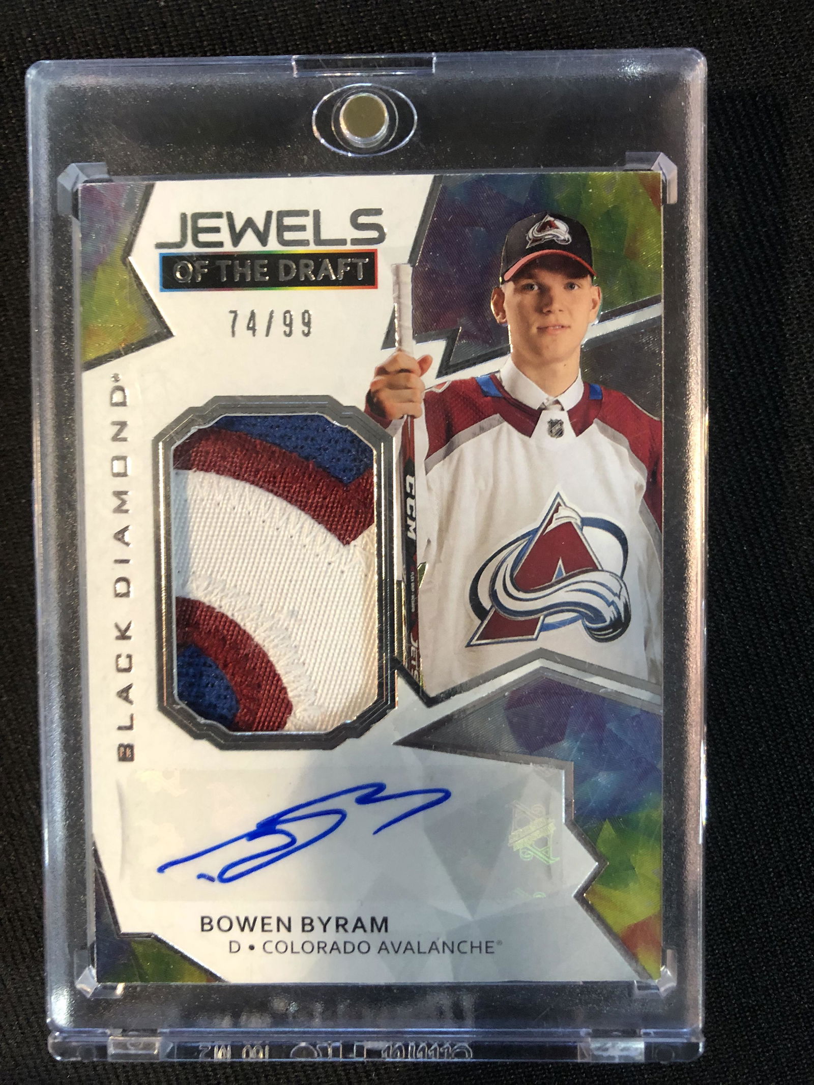 2021 UPPER DECK BLACK DIAMOND JEWELS OF THE DRAFT BOWEN BYRAM RPA 74/99 (1 of 2)