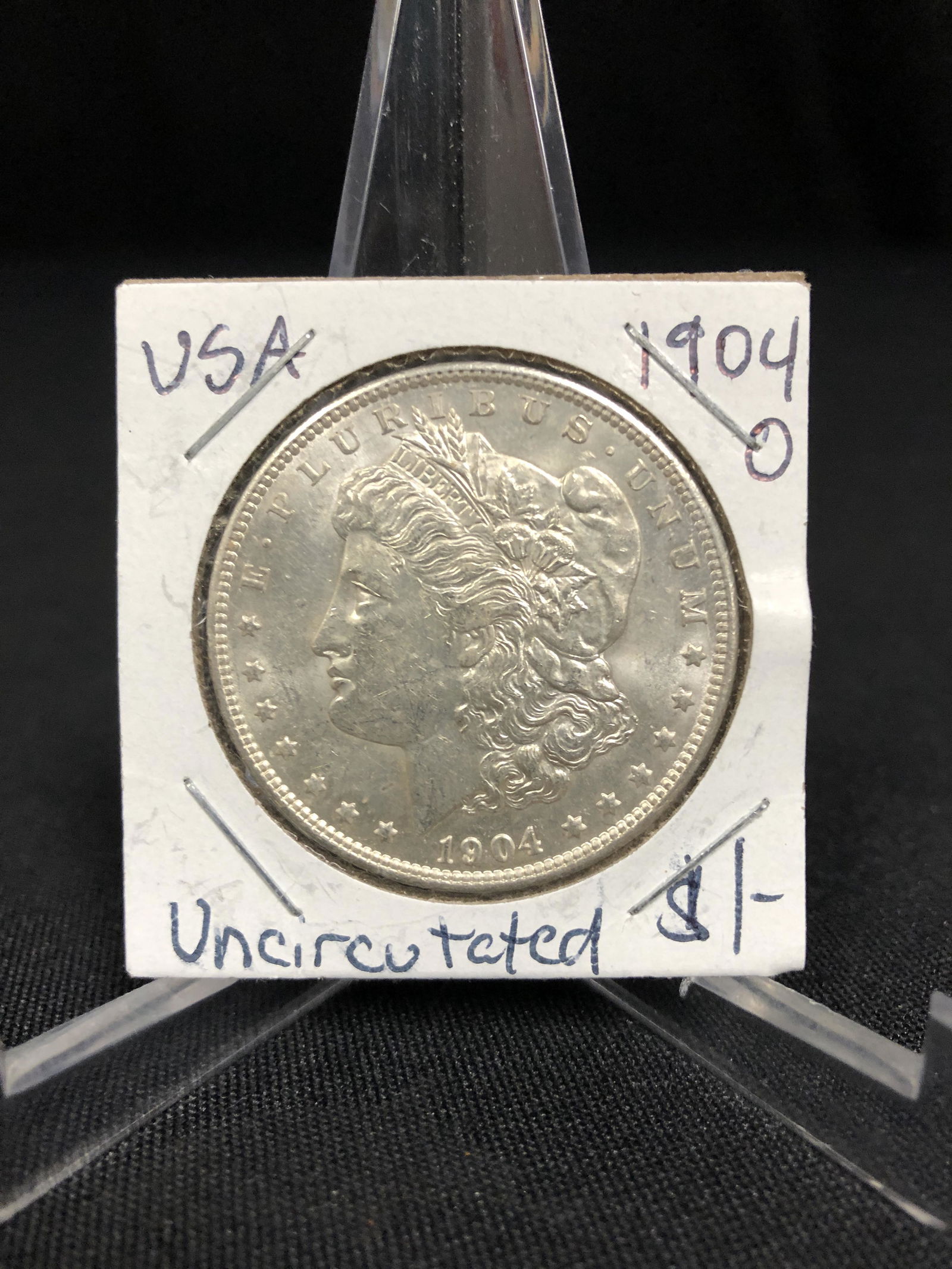 1904 O UNCIRCULATED MORGAN SILVER DOLLAR .900 SILVER (1 of 1)