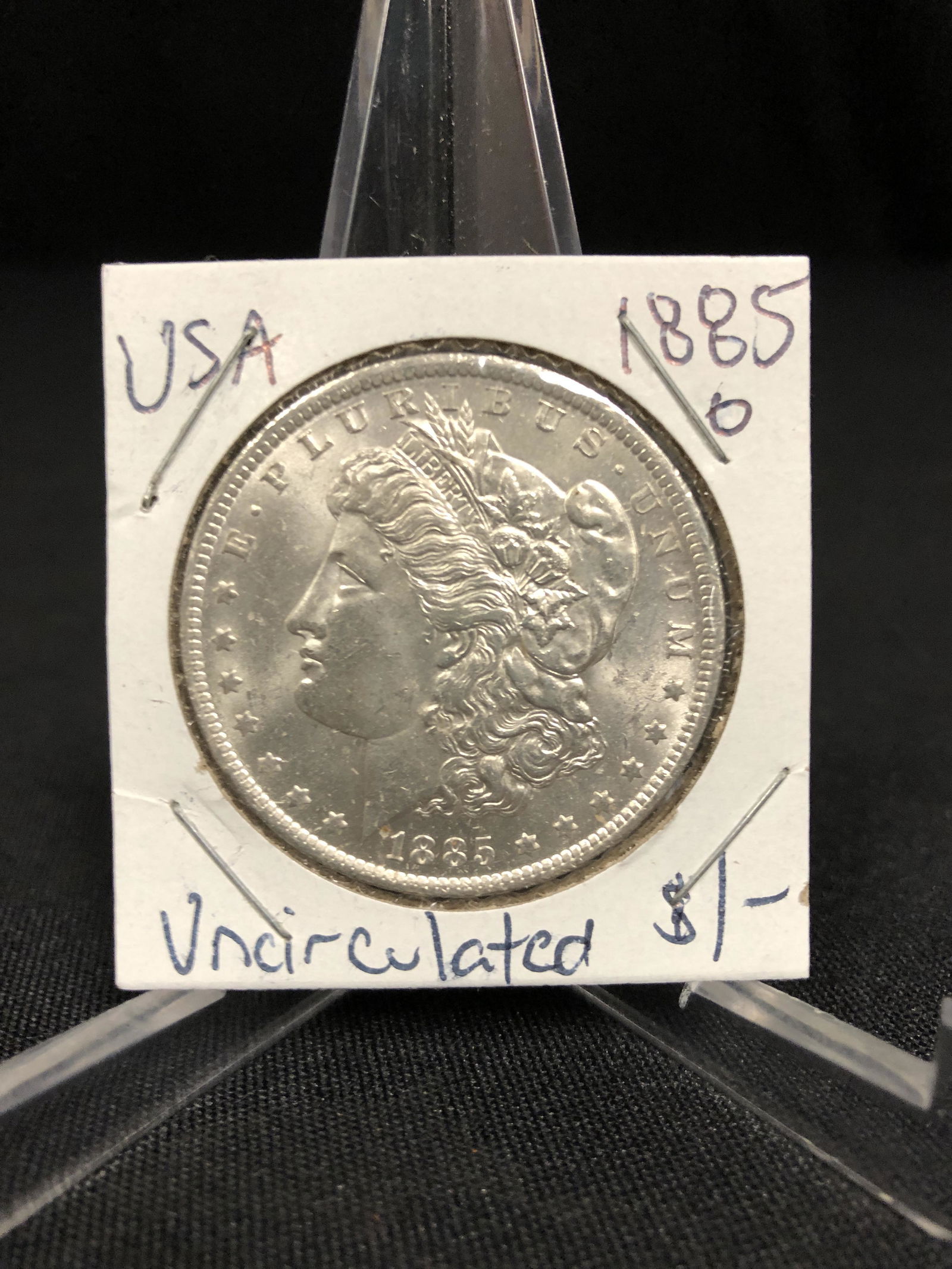 1885 O UNCIRCULATED MORGAN SILVER DOLLAR .900 SILVER: 1885 O UNCIRCULATED MORGAN SILVER DOLLAR .900 SILVER