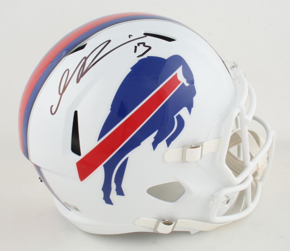 GABRIEL DAVIS SIGNED BUFFALO BILLS FULL-SIZE SPEED HELMET (BECKETT COA) (1 of 4)