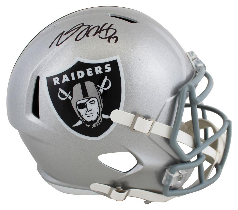 DAVANTE ADAMS SIGNED LAS VEGAS RAIDERS FULL-SIZE HELMET (BECKETT COA) (1 of 3)