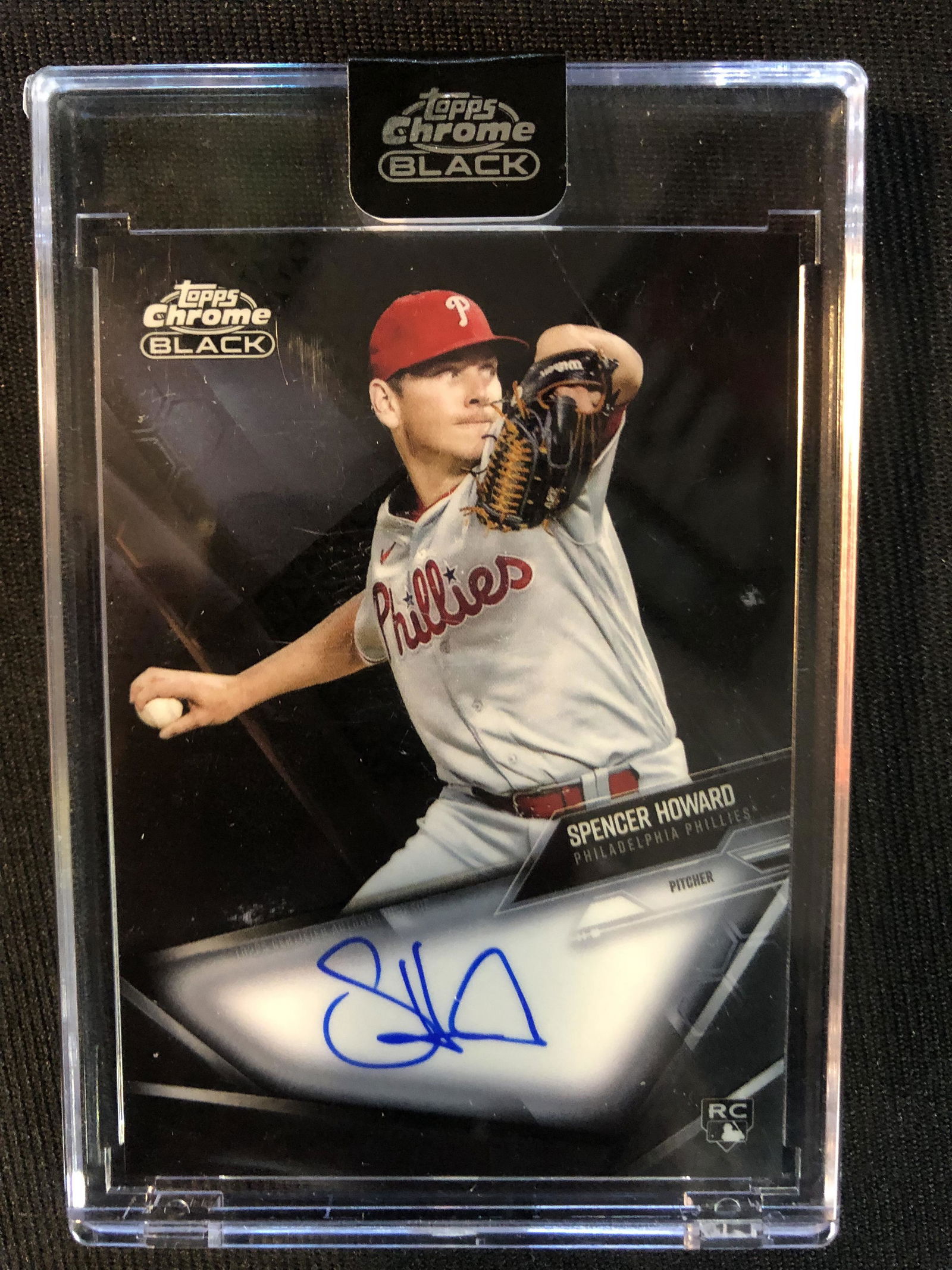 2021 TOPPS CHROME BLACK NO.CBA-SHO SPENCER HOWARD AUTO (1 of 2)