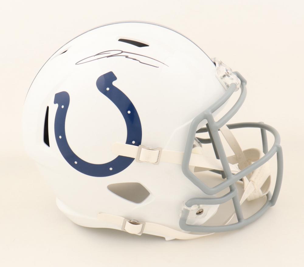 JONATHAN TAYLOR SIGNED FULL-SIZE HELMET (JSA COA) (1 of 4)