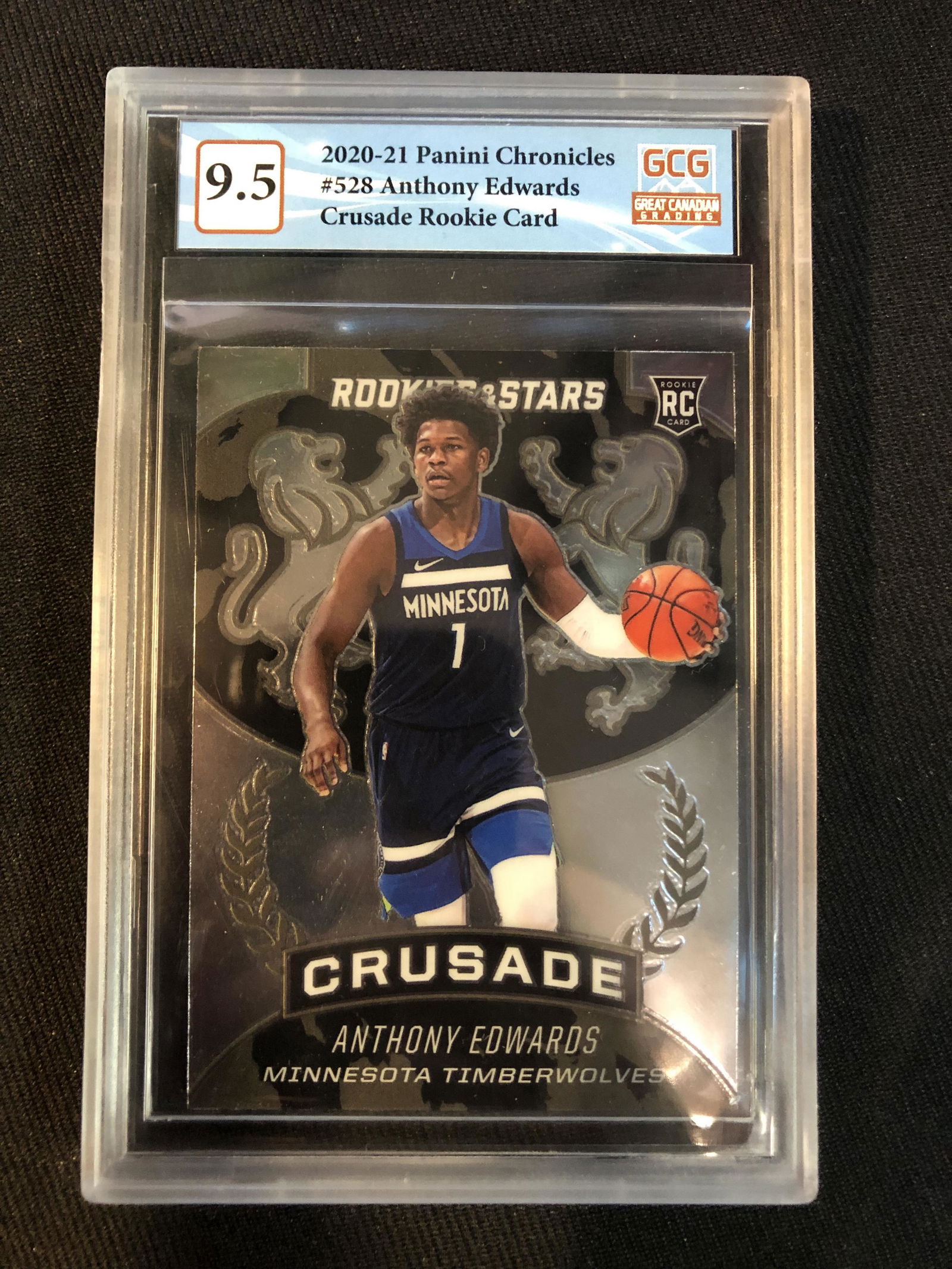 2020-21 PANINI CHRONICLES NO.528 ANTHONY EDWARDS CRUSADE RC (GCG 9.5) (1 of 2)