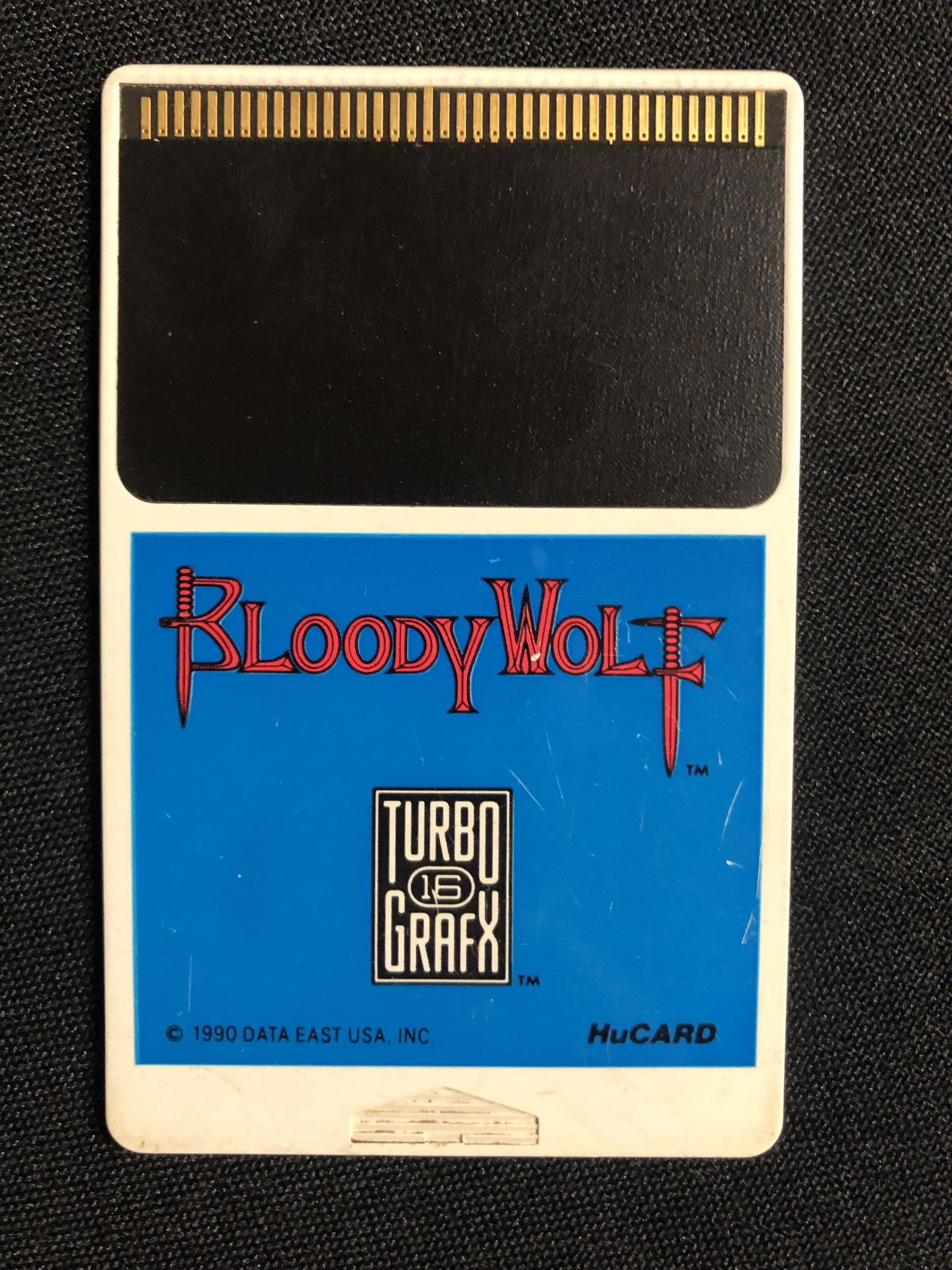 TURBO GRAFIX 16  BLOODY WOLF VIDEO GAME (1 of 1)