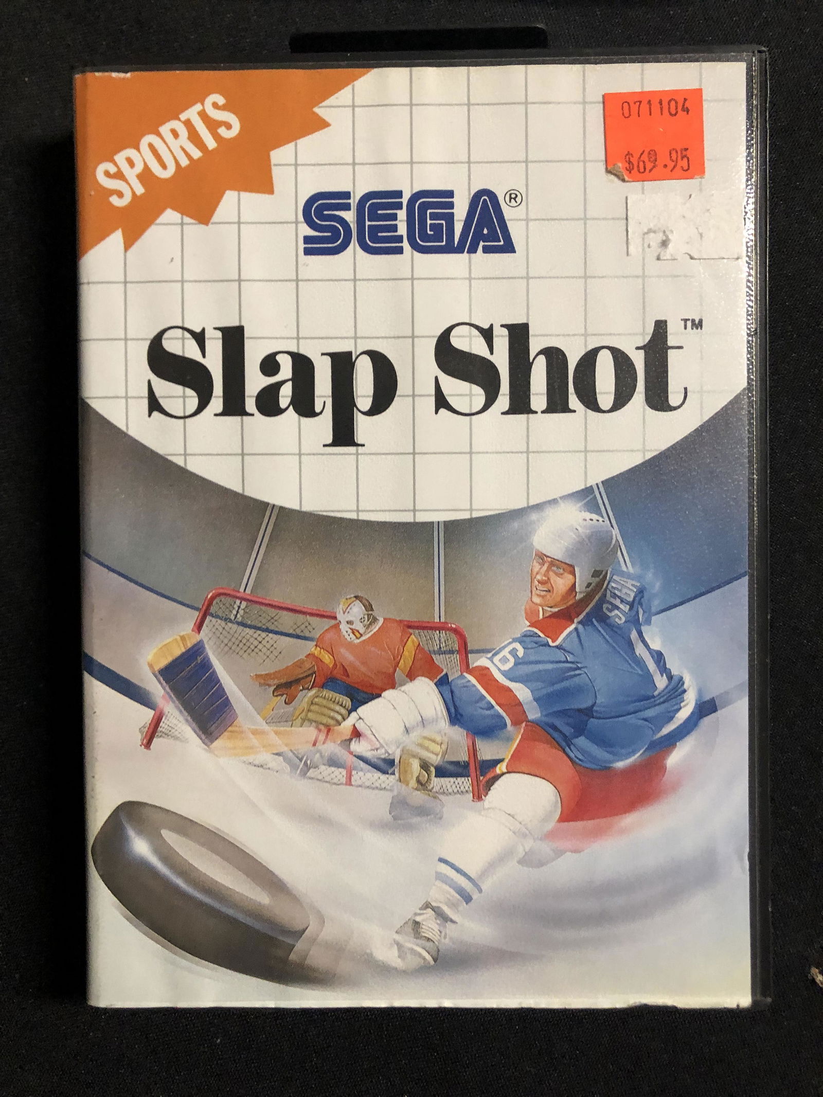 SEGA SLAP SHOT VIDEO GAME COMPLETE WITH BOX AND MANUAL (1 of 1)