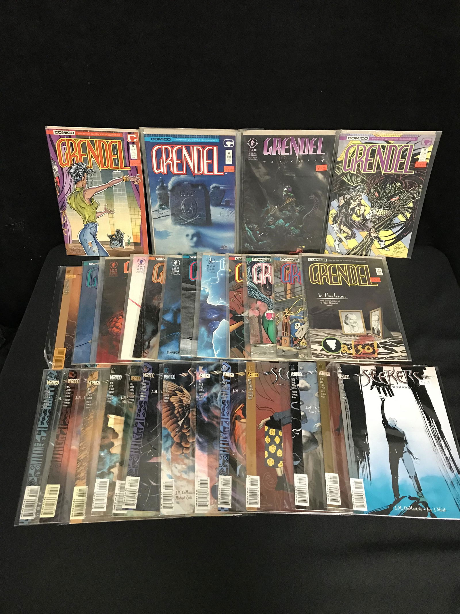 GRENDEL/ SEEKERS COMIC BOOK LOT (1 of 1)