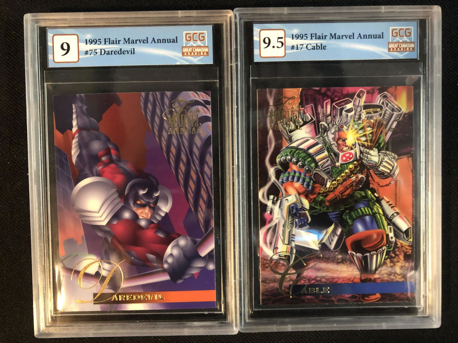 GCG HIGH GRADE 1995 FLAIR MARVEL ANNUAL CARD LOT (1 of 1)