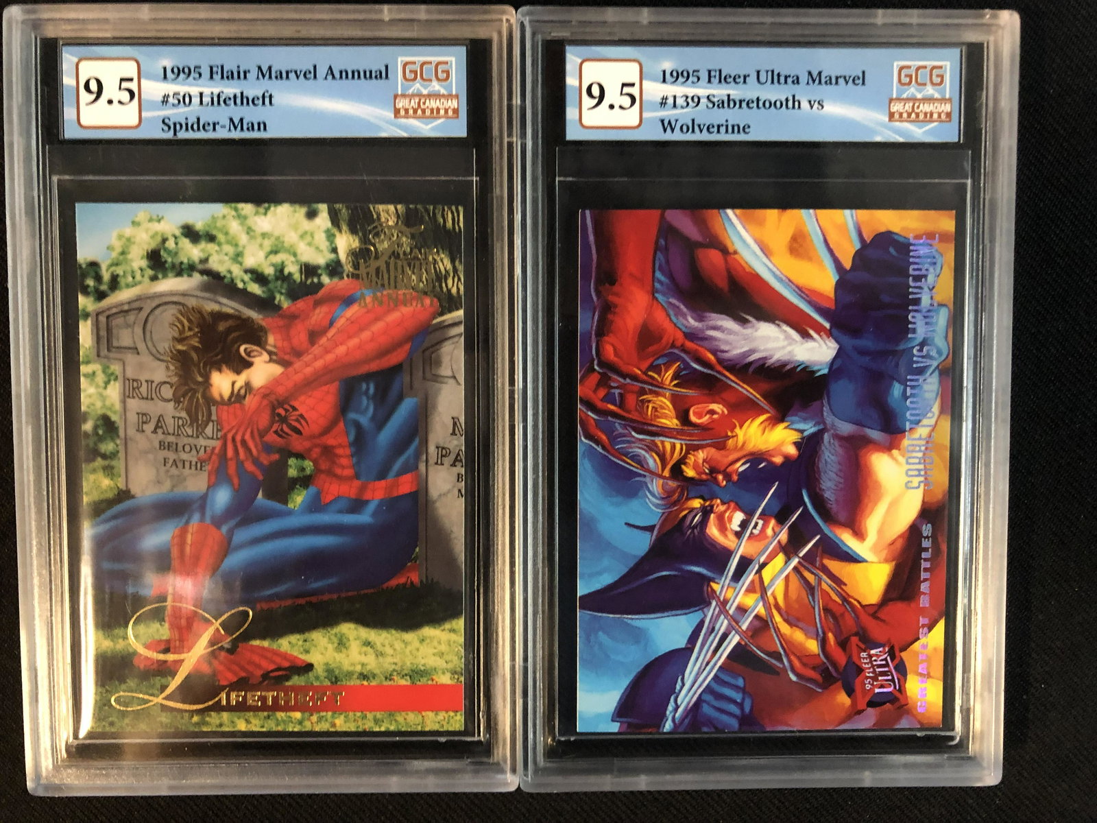GCG HIGH GRADE 1995 FLAIR MARVEL ANNUAL CARD LOT (1 of 1)