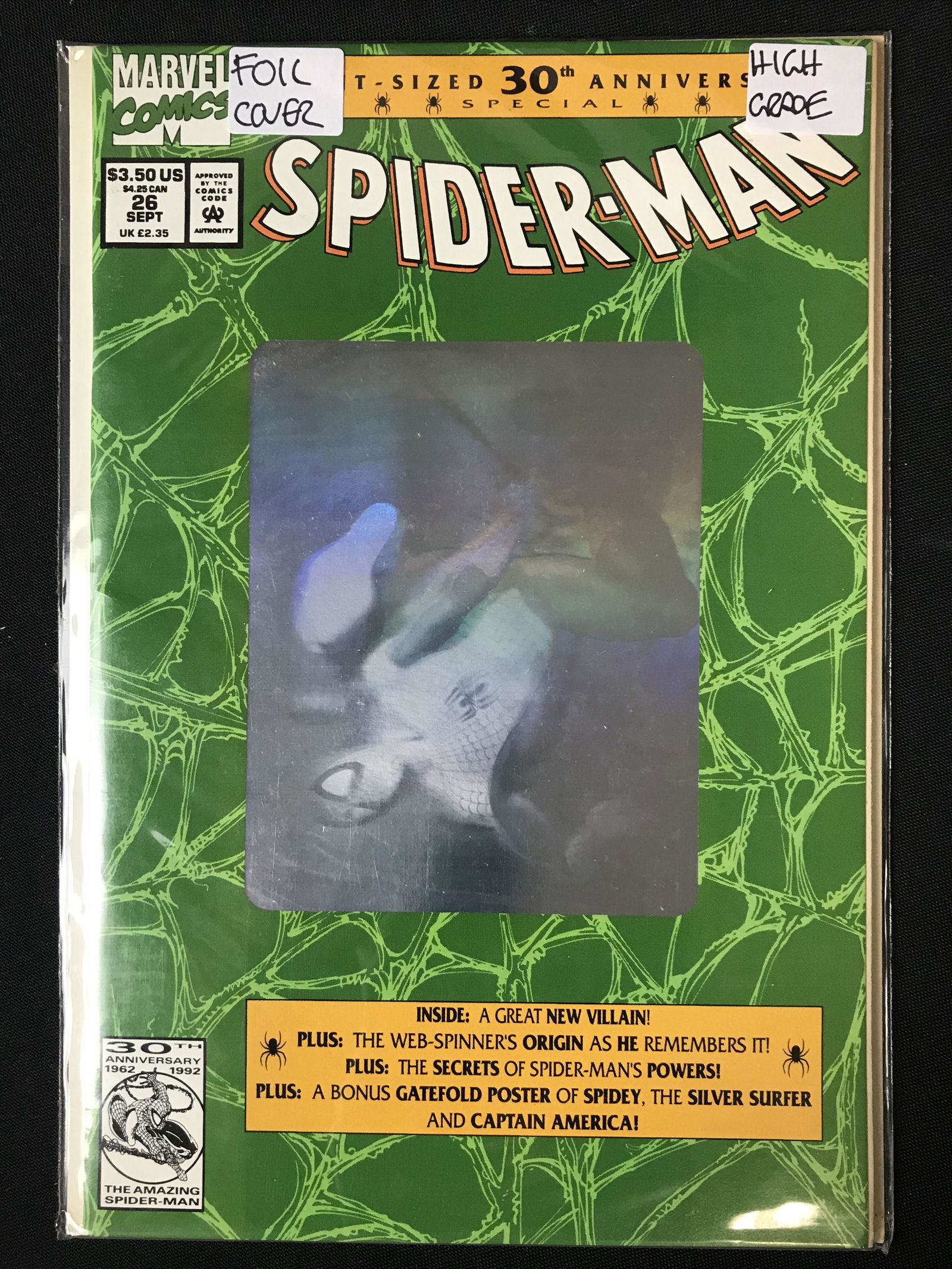 SPIDER-MAN NO.26 GREEN FOIL COVER (MARVEL COMICS) (1 of 1)
