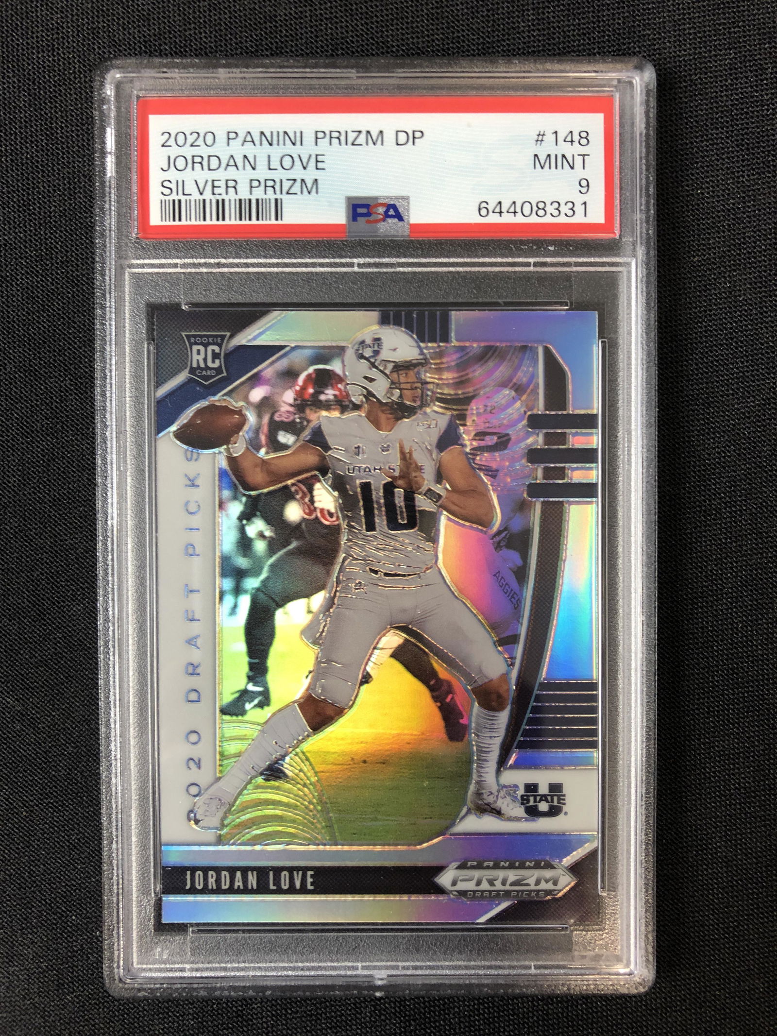 2020 PANINI PRIZM DP NO.148 JORDAN LOVE SILVER PRIZM RC (PSA 9) (1 of 2)
