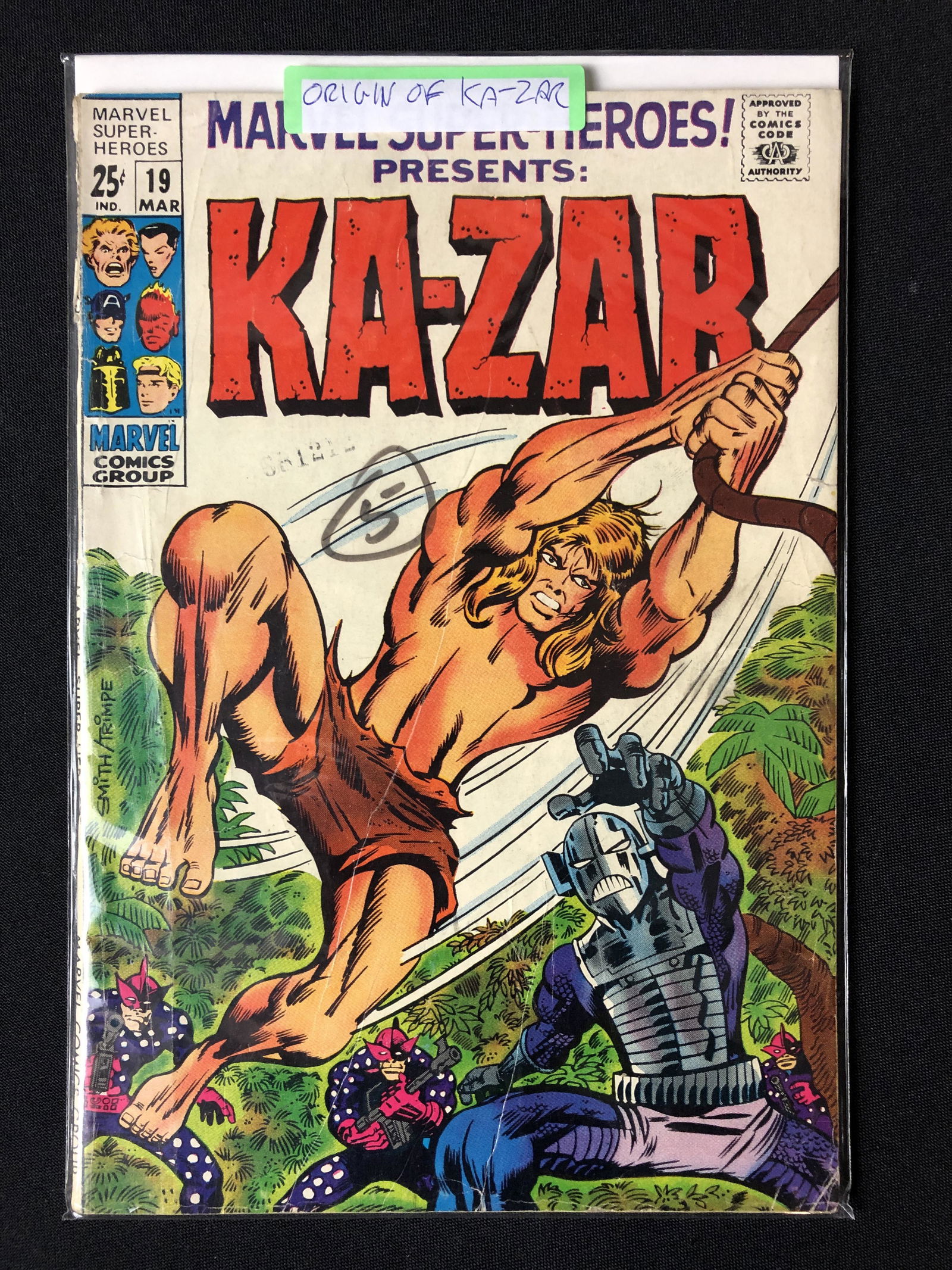 KA-ZAR #19 ORIGIN OF KA-ZAR MARVEL COMICS (1 of 1)