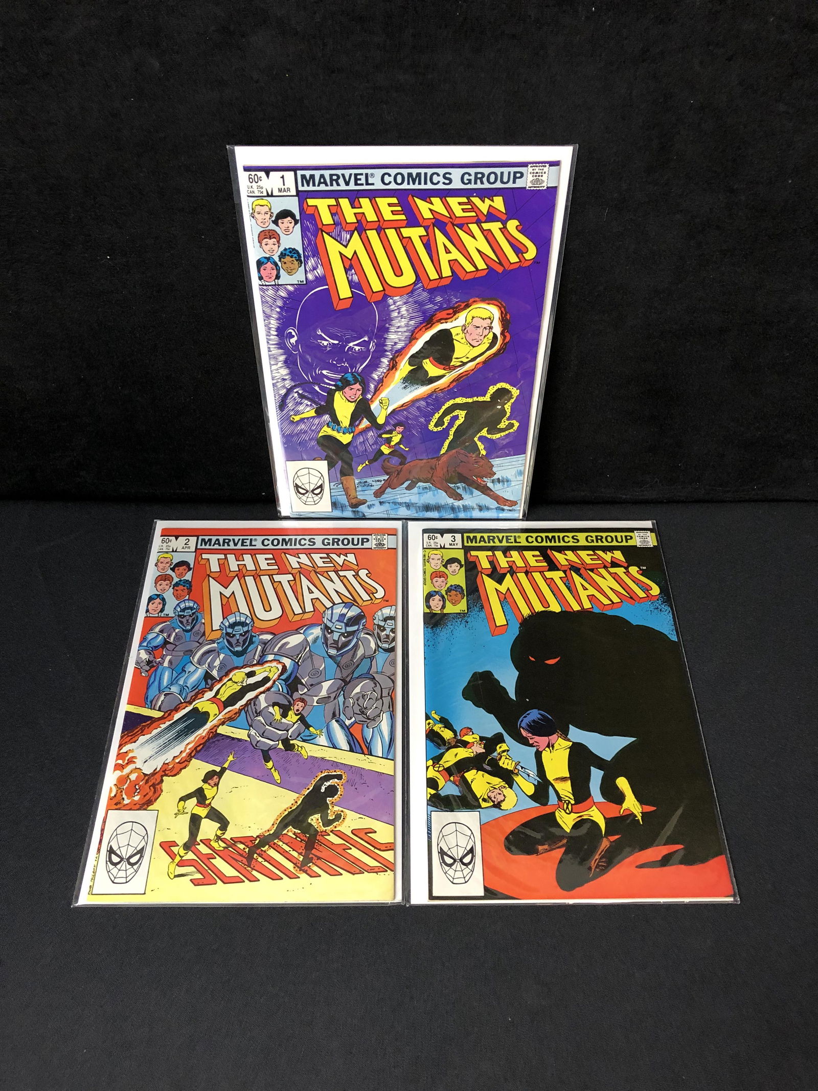 THE NEW MUTANTS #1-#2-#3 MARVEL COMICS (1 of 1)