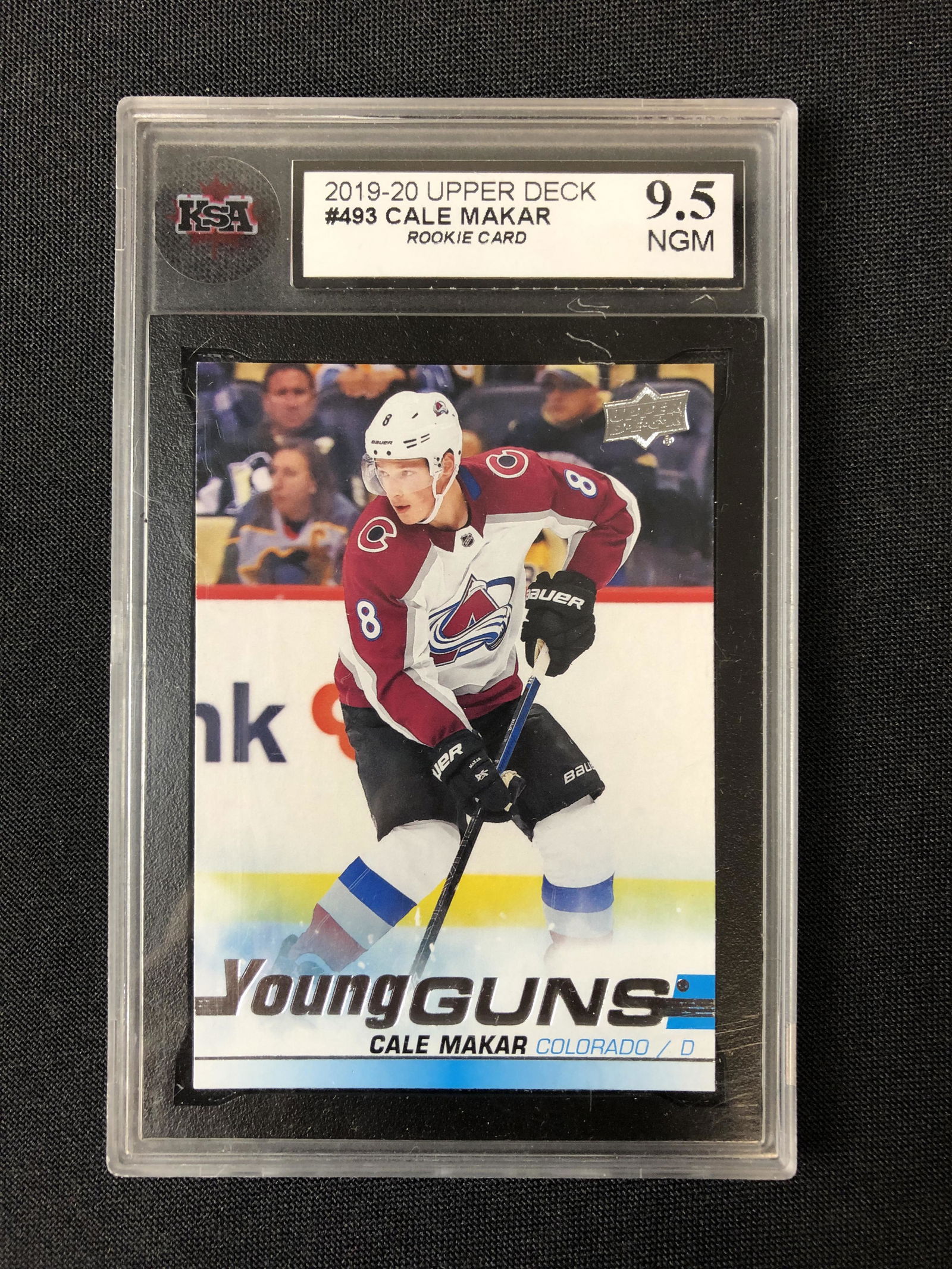 2019-20 UPPER DECK #493 CALE MAKAR ROOKIE CARD GRADED KSA 9.5 (1 of 2)