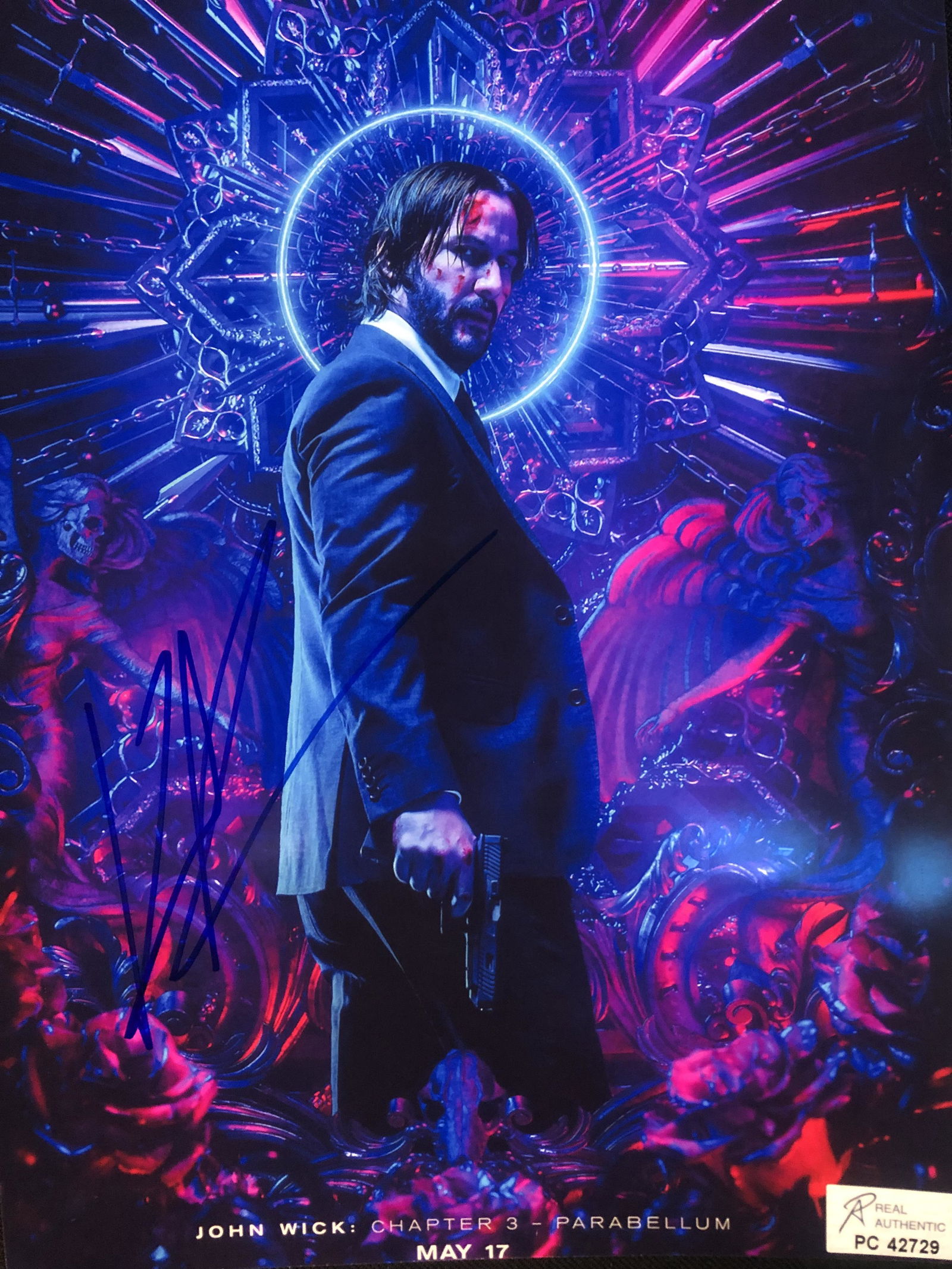 KEANU REEVES SIGNED 8X10 PHOTO (RA COA) (1 of 2)