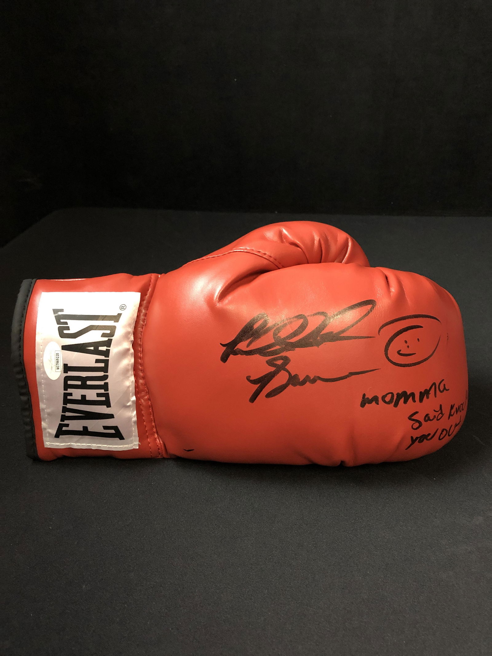 RIDDICK BOWE SIGNED AND INSCRIBED EVERLAST BOXING GLOVE (BECKETT COA) (1 of 2)