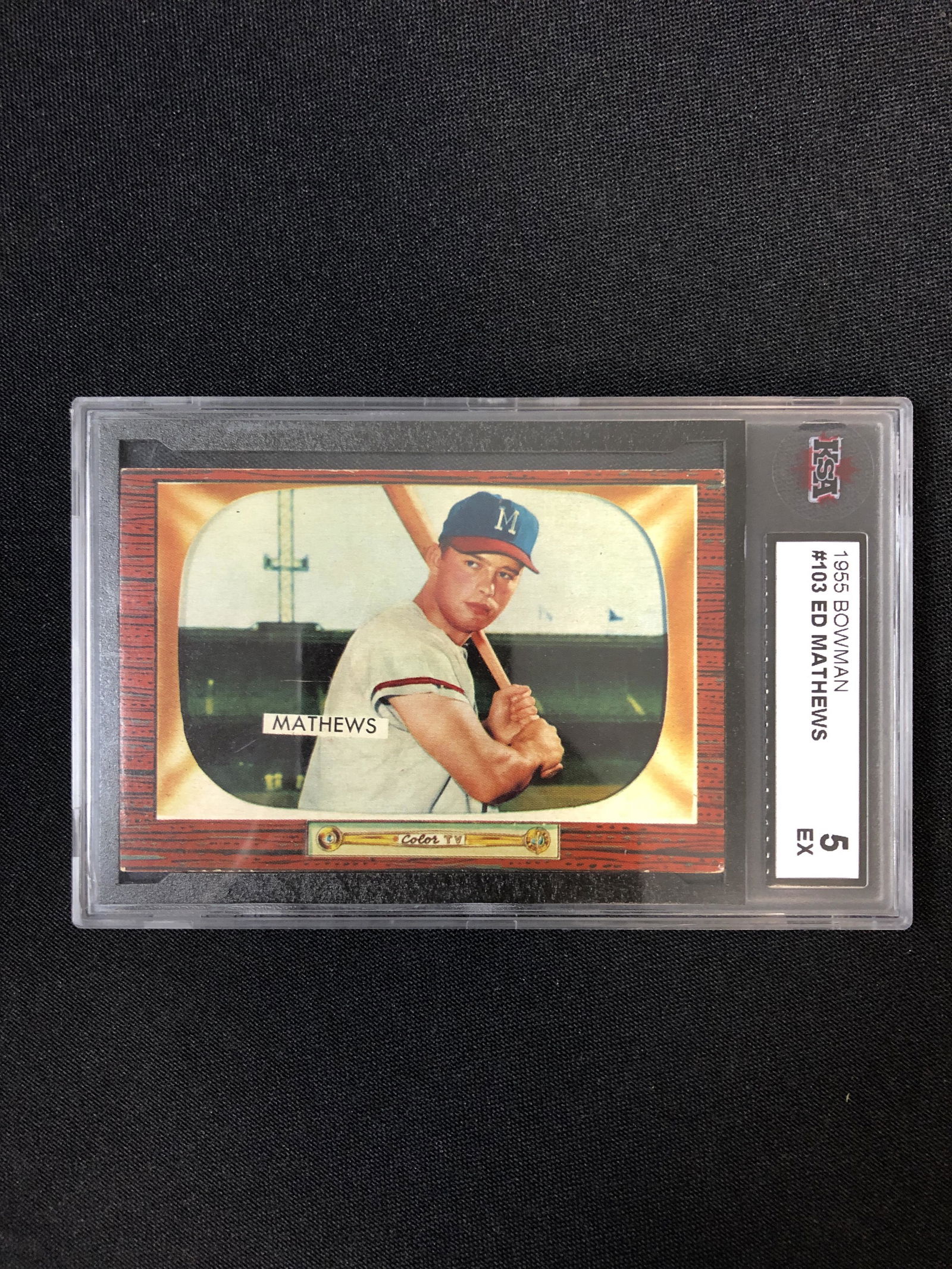 1955 TOPPS NO.103 ED MATTHEWS (KSA 5) (1 of 2)
