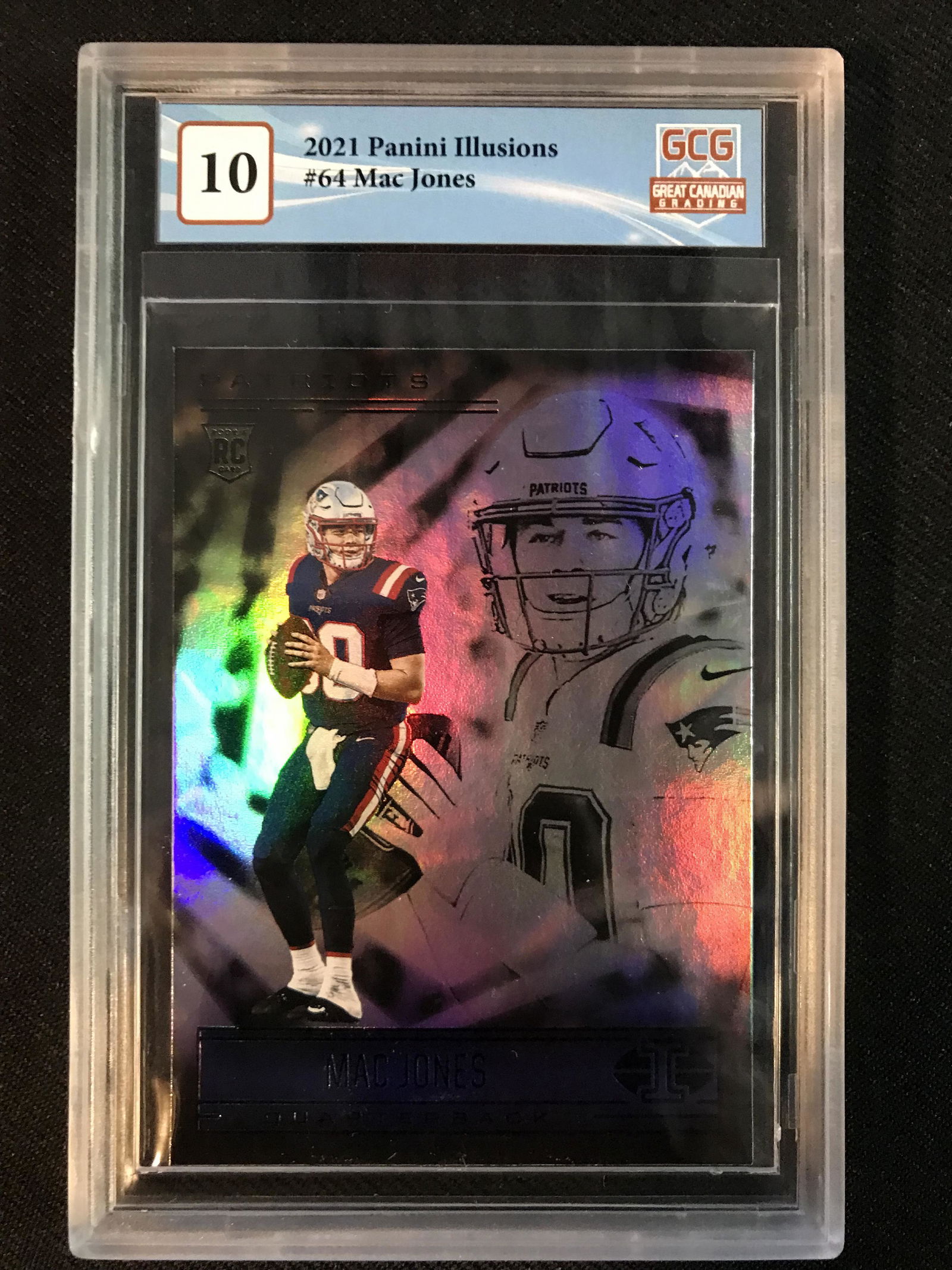 2021 PANINI ILLUSIONS NO.64 MAC JONES RC (GCG 10) (1 of 1)