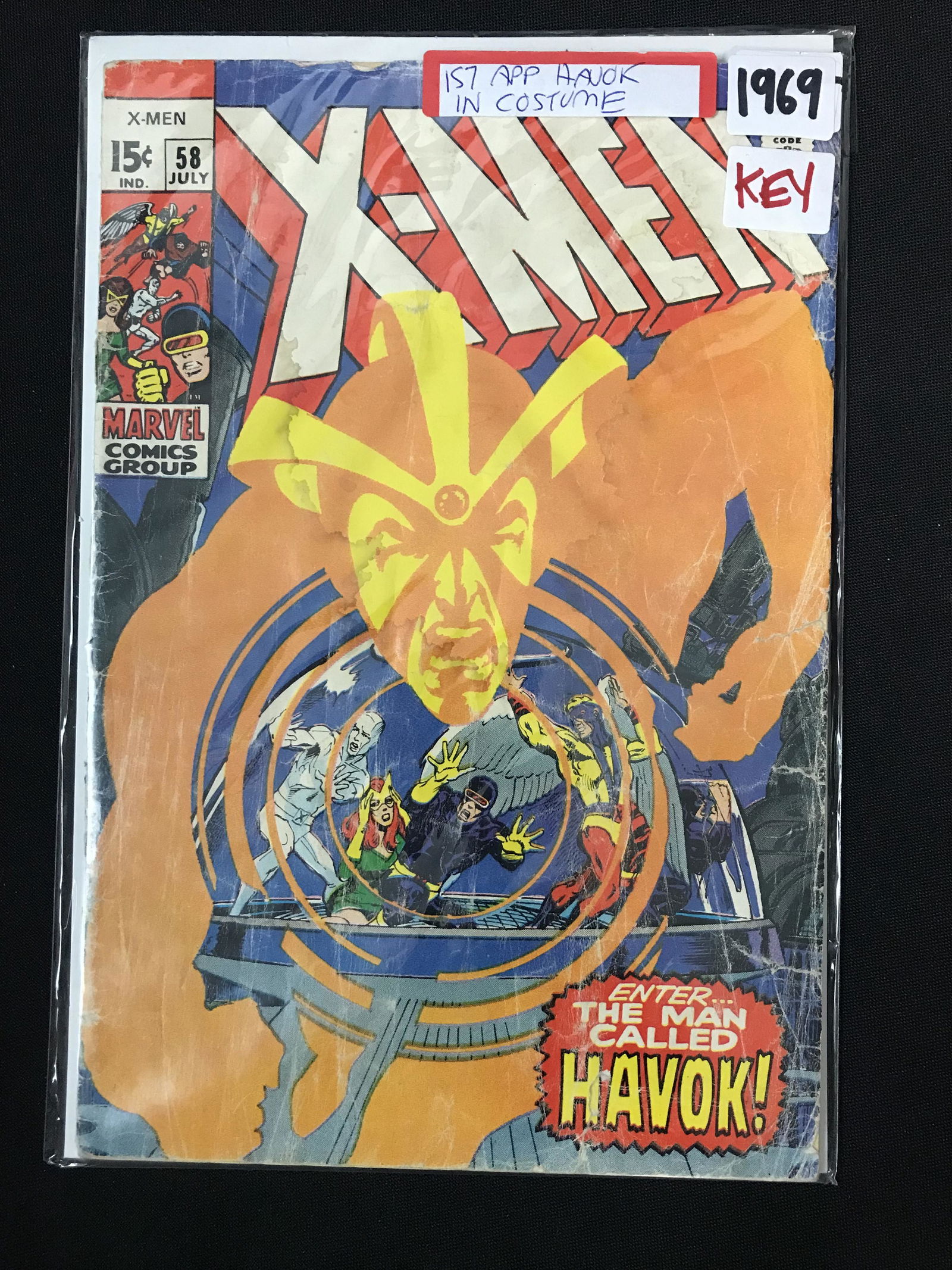X-MEN # 58 1st  APPEARANCE OF HAVOK (1 of 1)