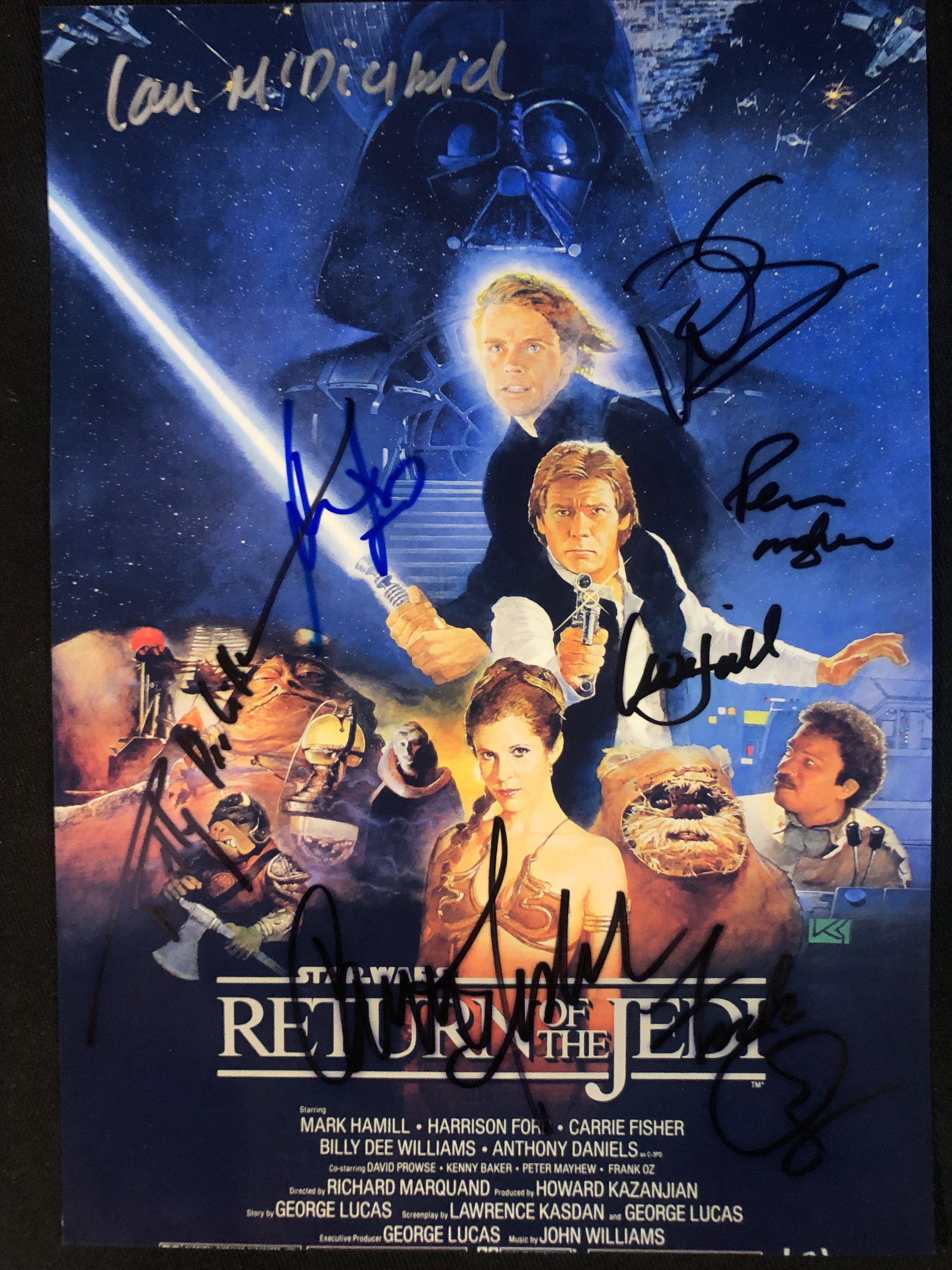 STAR WARS: RETURN OF THE JEDI MULTI-SIGNED 8X10 PHOTO (RA COA): STAR WARS: RETURN OF THE JEDI MULTI-SIGNED 8X10 PHOTO (RA COA)