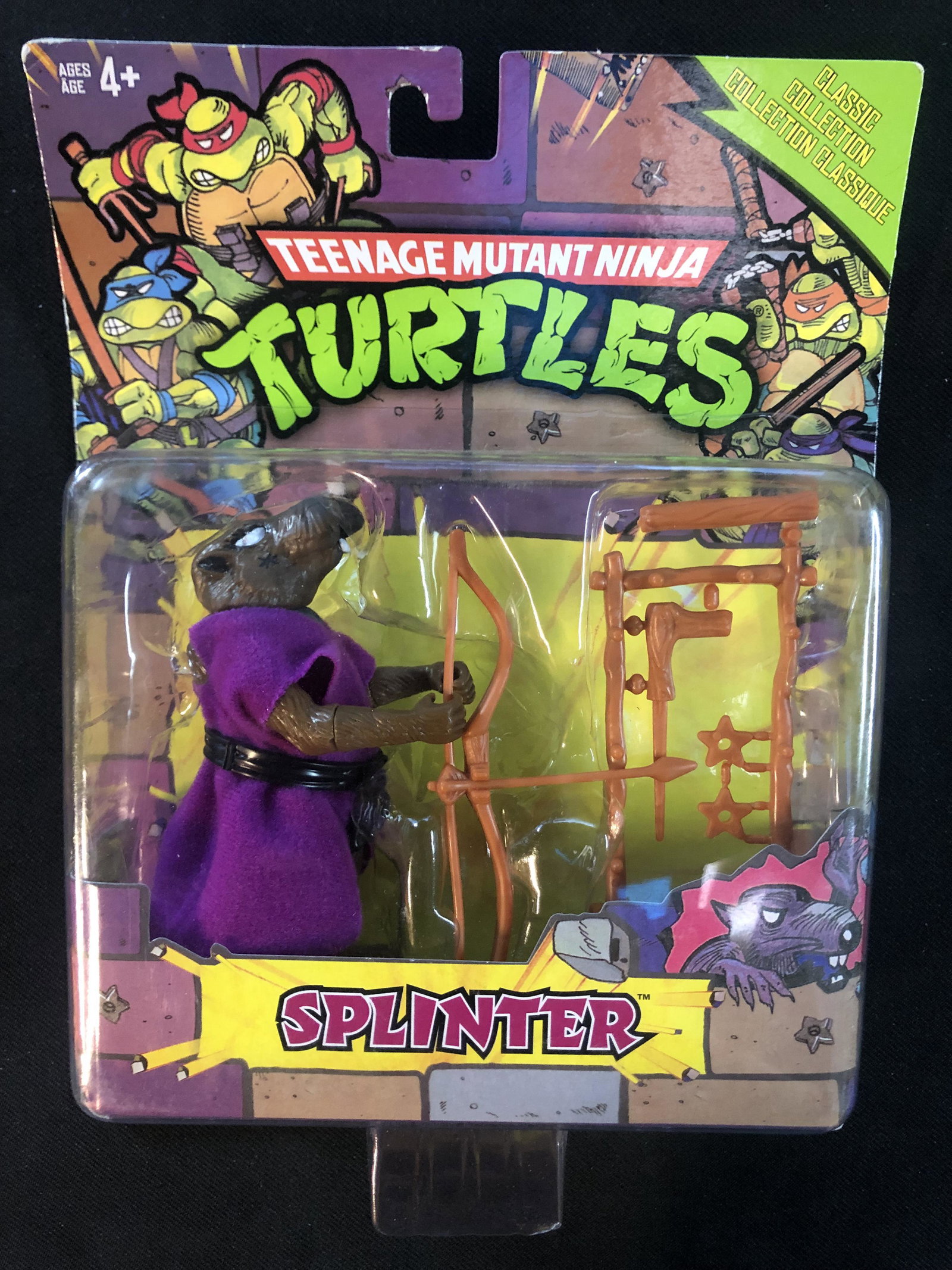 TEENAGE MUTANT NINJA TURTLES 'SPLINTER' ACTION FIGURE: TEENAGE MUTANT NINJA TURTLES 'SPLINTER' ACTION FIGURE