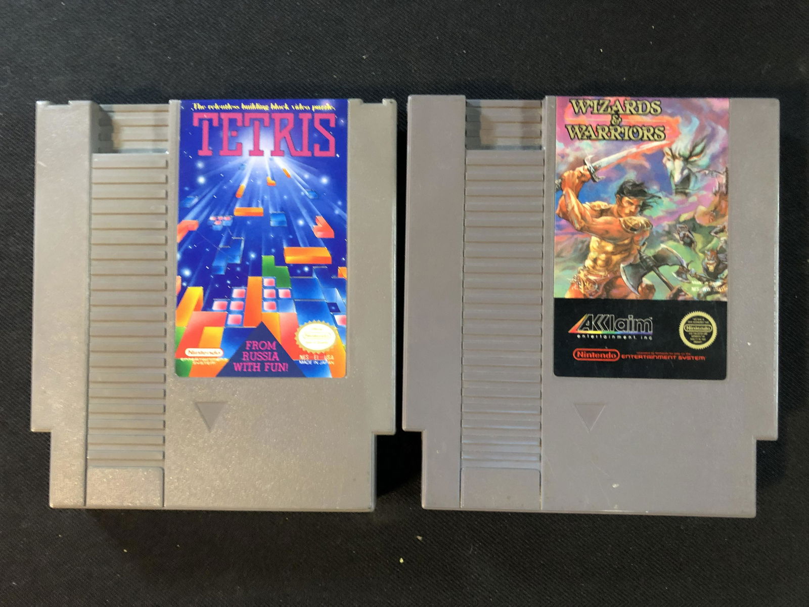NINTENDO 'TETRIS AND WIZARDS & WARRIORS' VIDEO GAME (1 of 1)