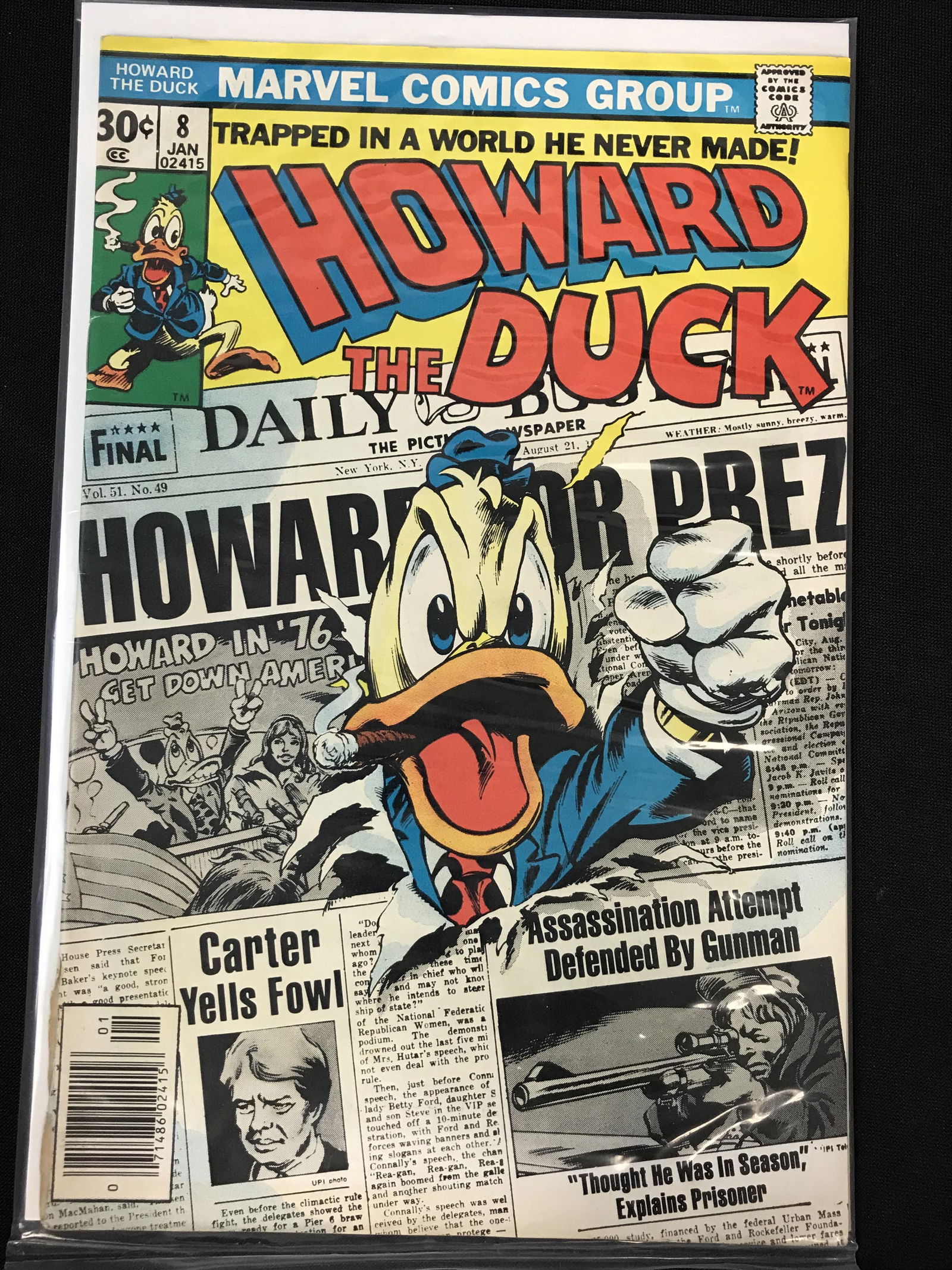 HOWARD THE DUCK NO.8 (MARVEL COMICS) (1 of 1)