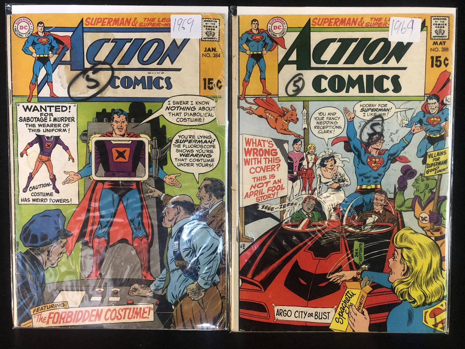 ACTION COMICS NO.384/NO.388 (DC COMICS) (1 of 1)